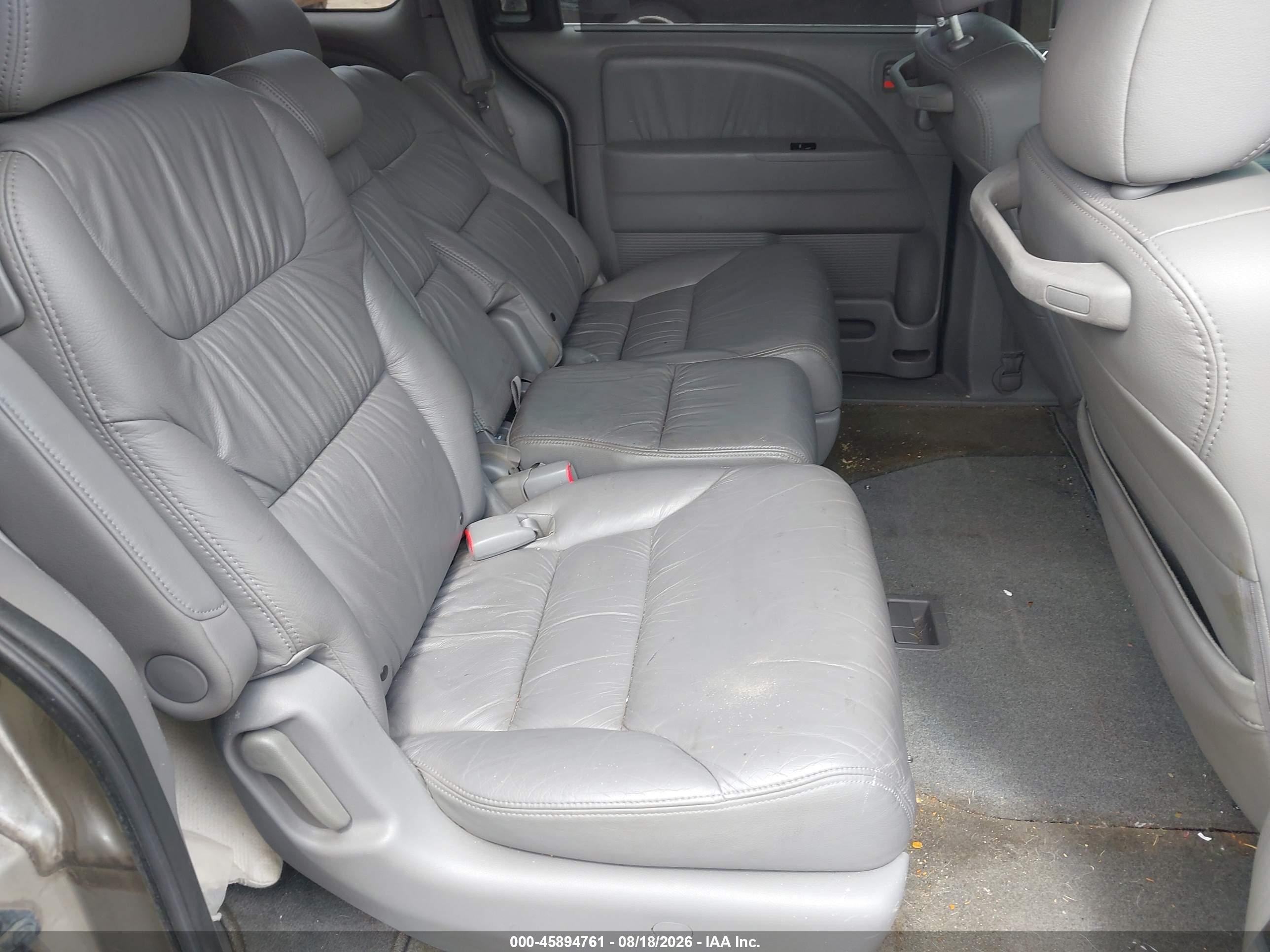 2008 Honda Odyssey Ex-l Gray vin: 5FNRL38788B095941