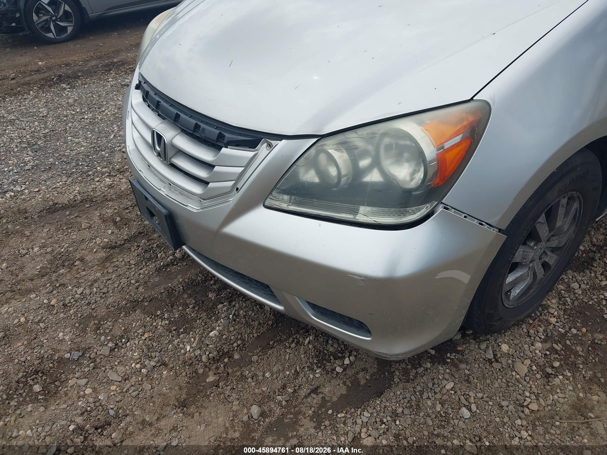 2008 Honda Odyssey Ex-l Gray vin: 5FNRL38788B095941