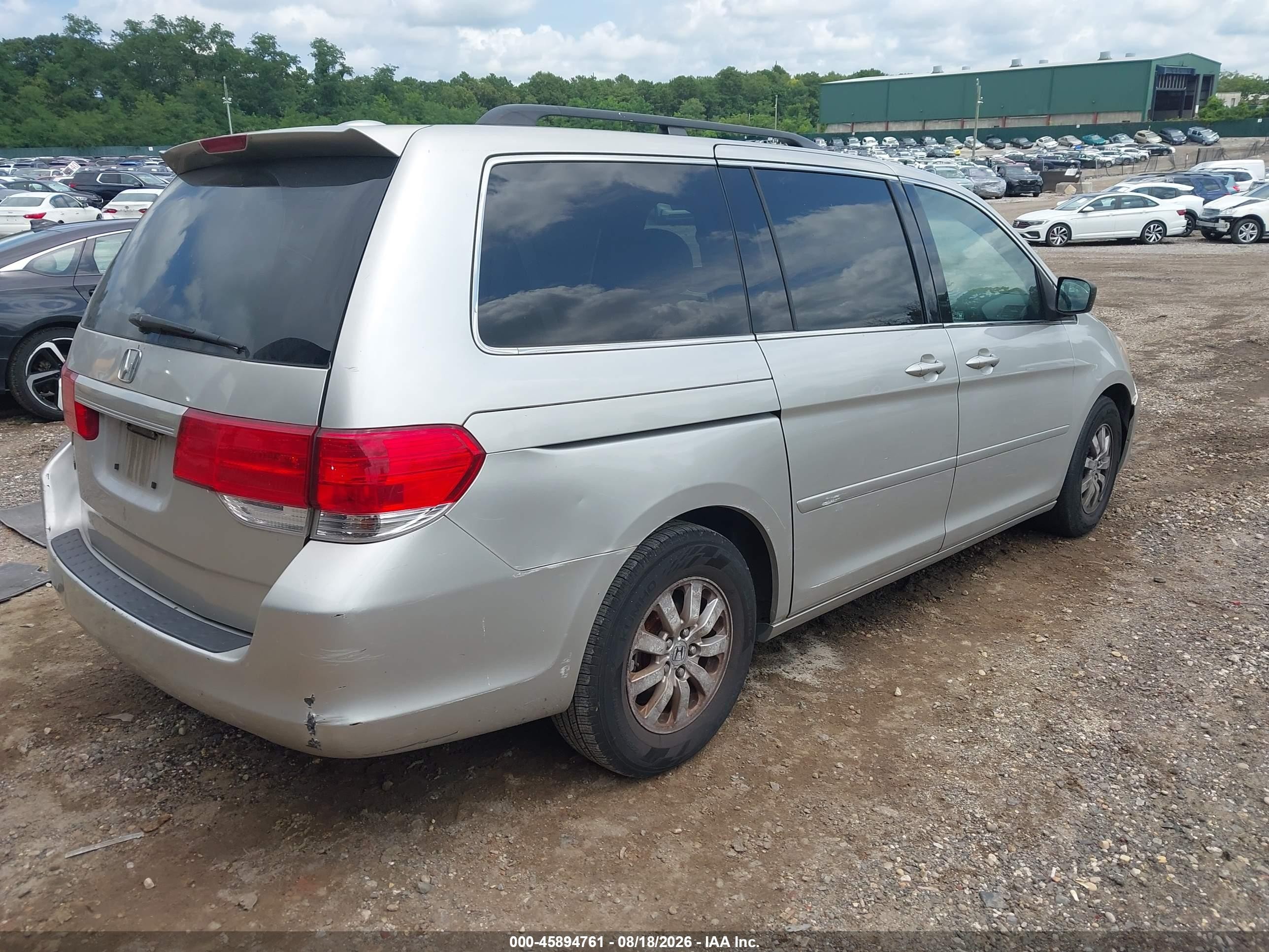 2008 Honda Odyssey Ex-l Gray vin: 5FNRL38788B095941