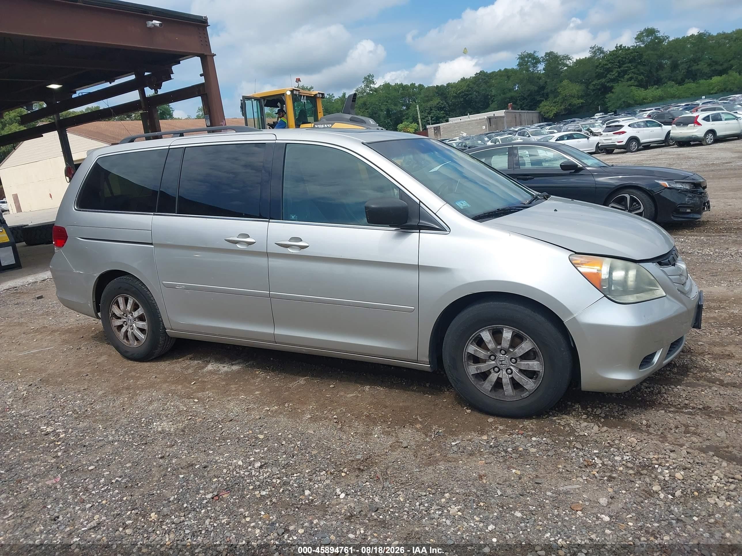 2008 Honda Odyssey Ex-l Gray vin: 5FNRL38788B095941