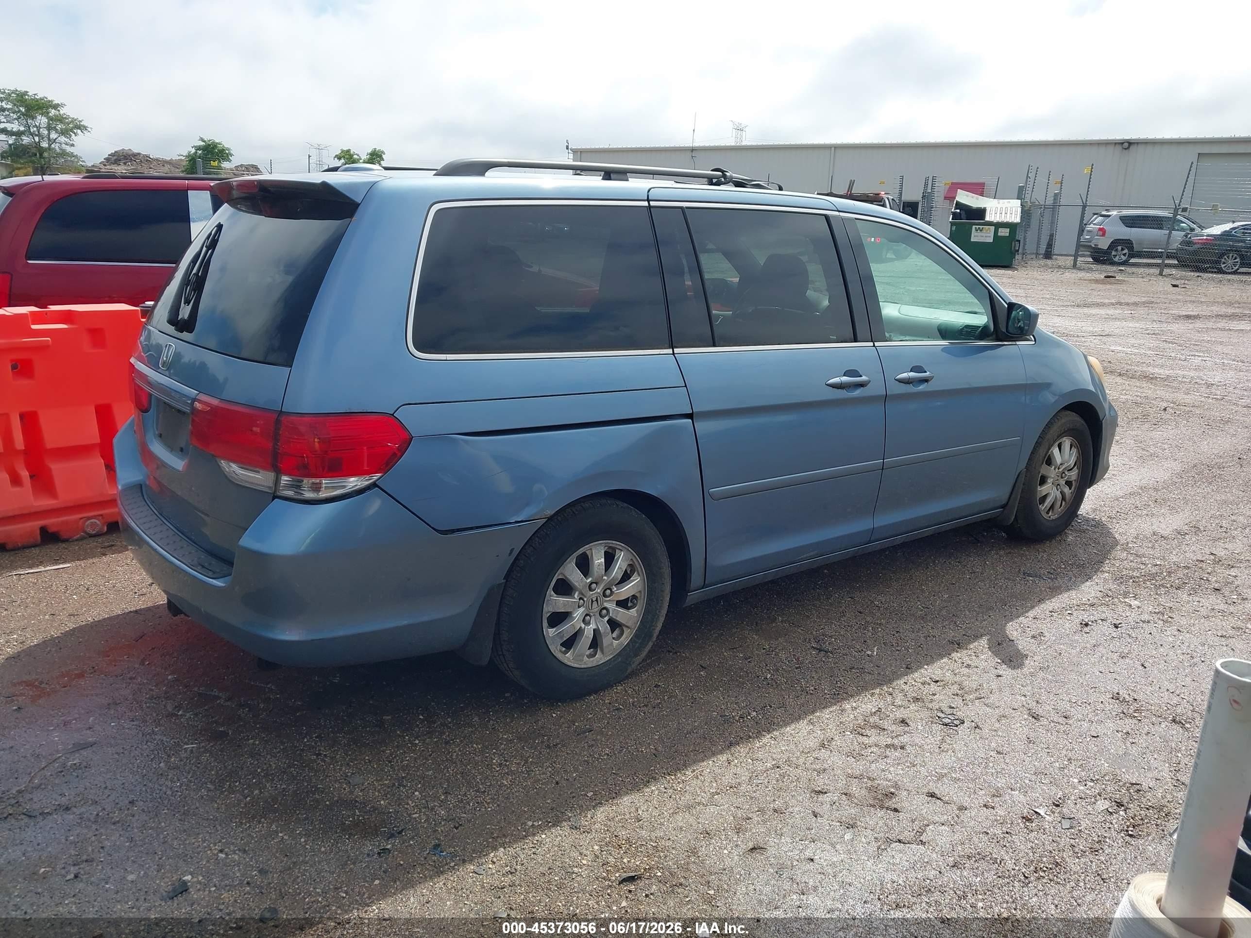 2008 Honda Odyssey Ex-l Blue vin: 5FNRL38788B097124