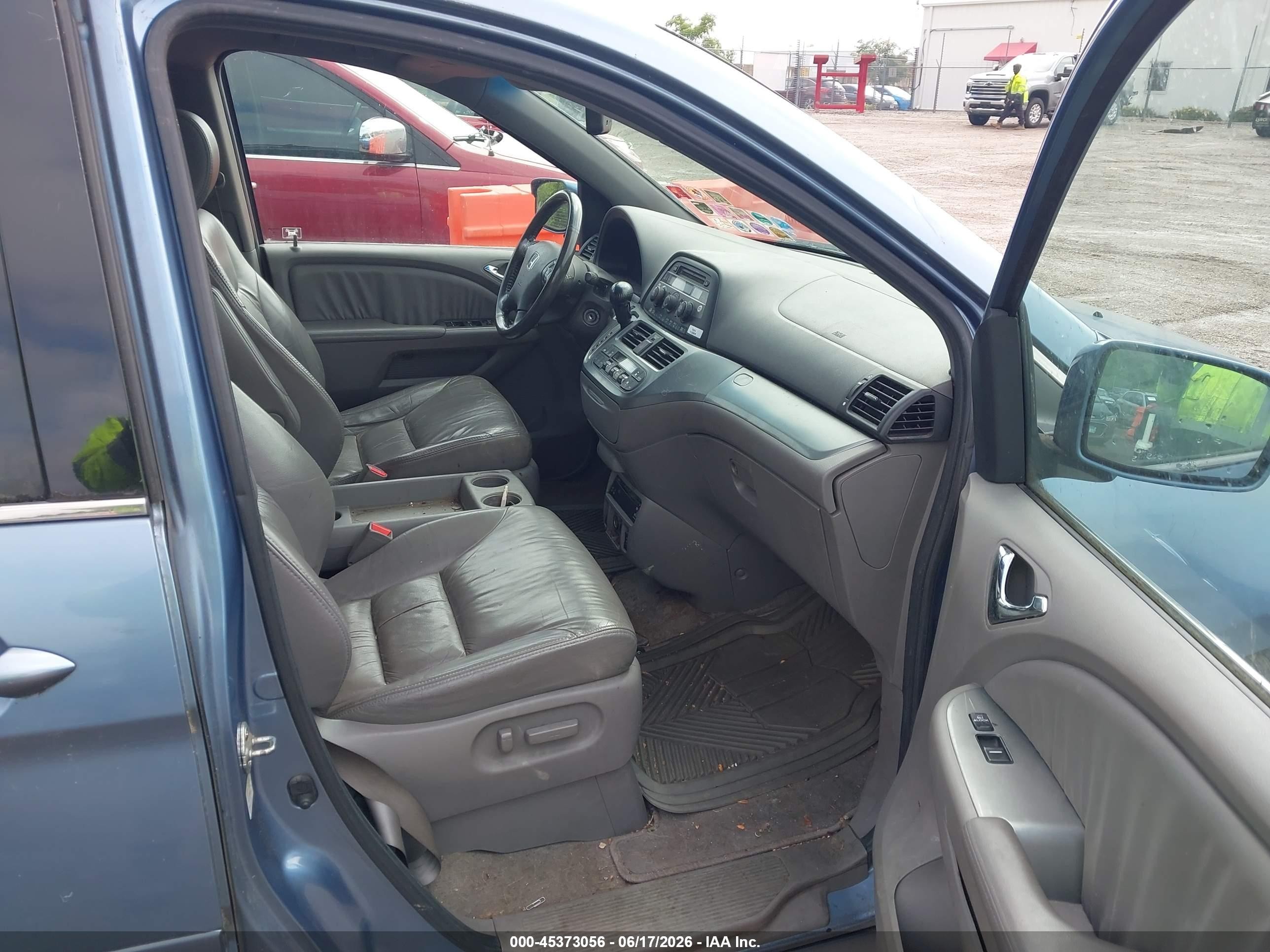 2008 Honda Odyssey Ex-l Blue vin: 5FNRL38788B097124