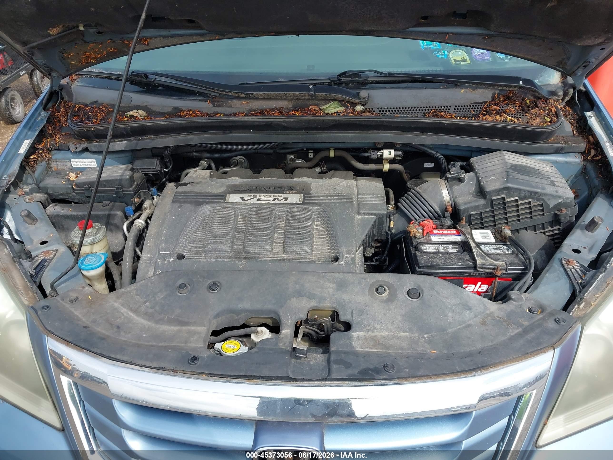 2008 Honda Odyssey Ex-l Blue vin: 5FNRL38788B097124