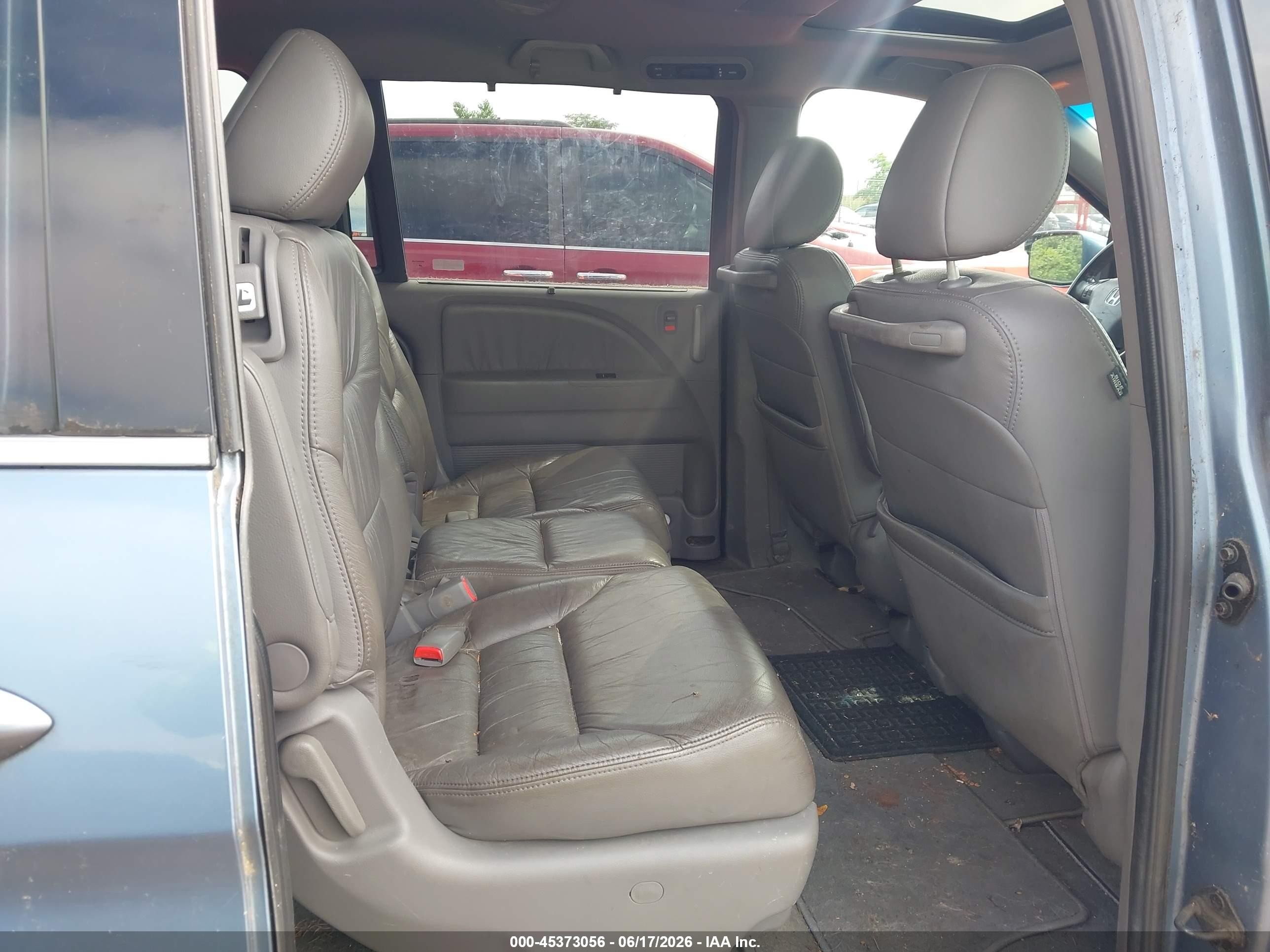 2008 Honda Odyssey Ex-l Blue vin: 5FNRL38788B097124