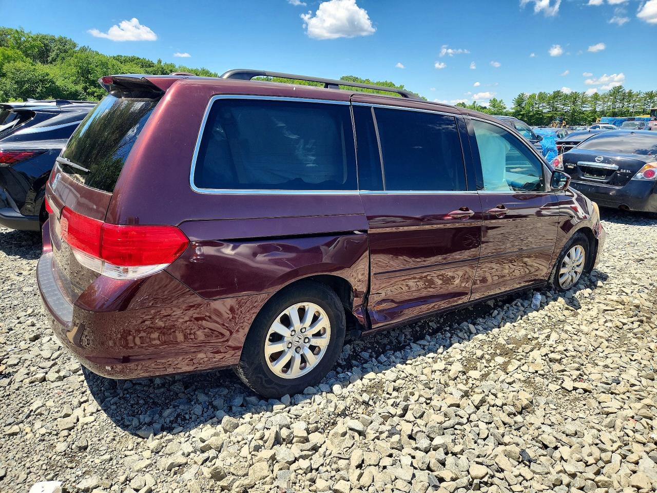 2008 Honda Odyssey Exl Burgundy vin: 5FNRL38788B402945