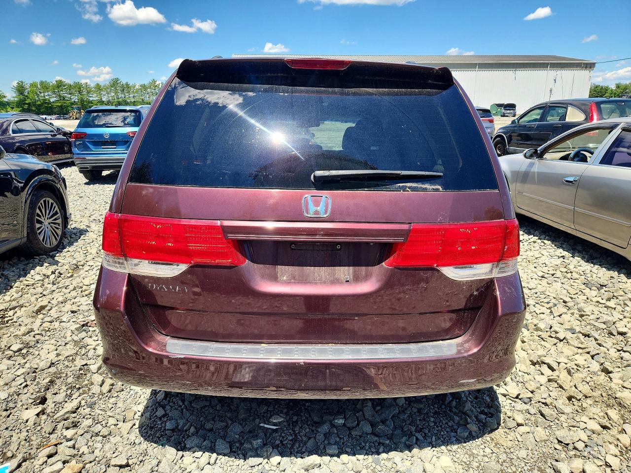 2008 Honda Odyssey Exl Burgundy vin: 5FNRL38788B402945