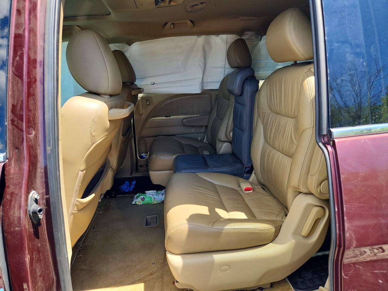 2008 Honda Odyssey Exl Burgundy vin: 5FNRL38788B402945