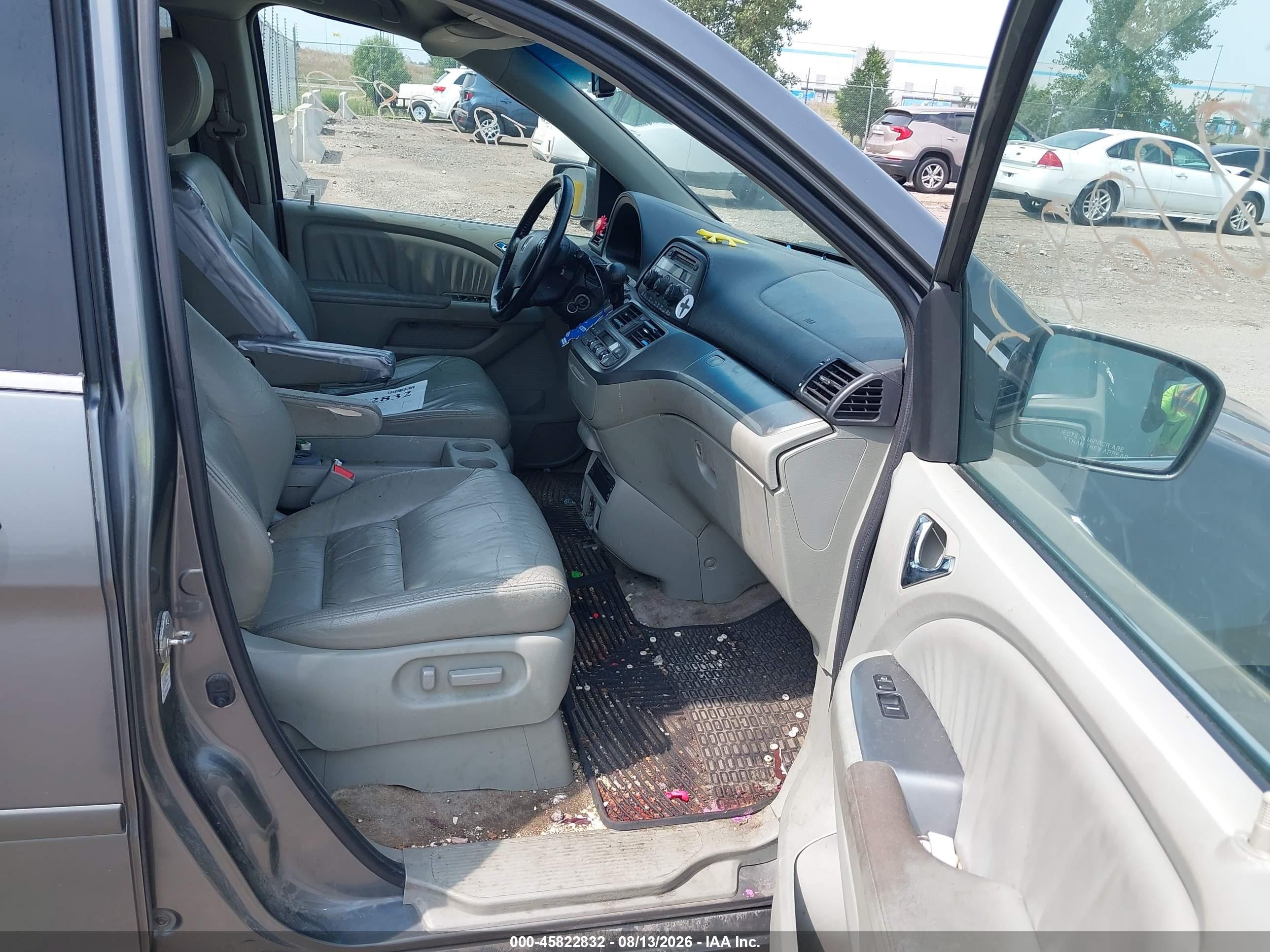 2008 Honda Odyssey Ex-l Gray vin: 5FNRL38788B406431