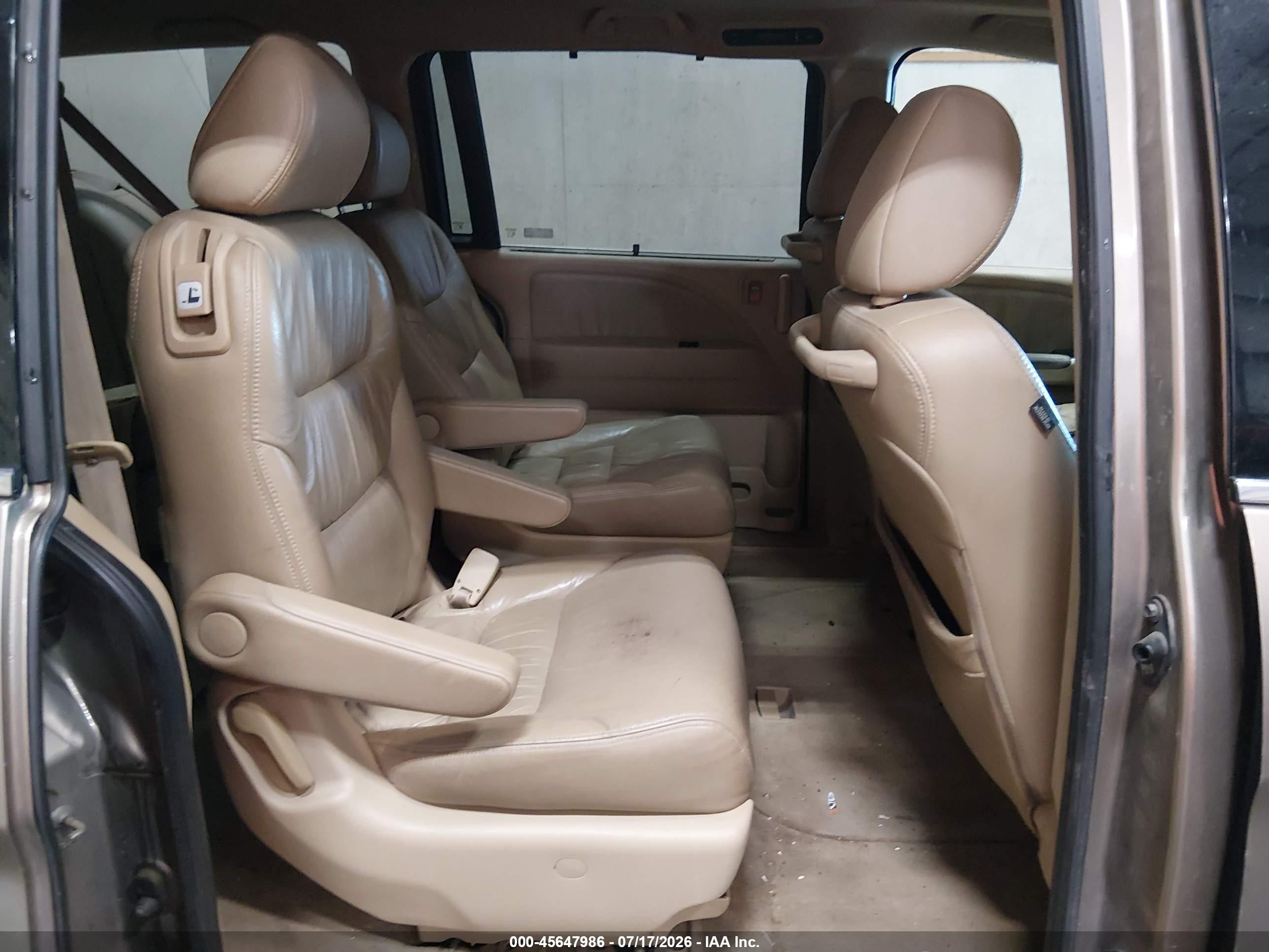 2008 Honda Odyssey Ex-l Золотой vin: 5FNRL38788B411483
