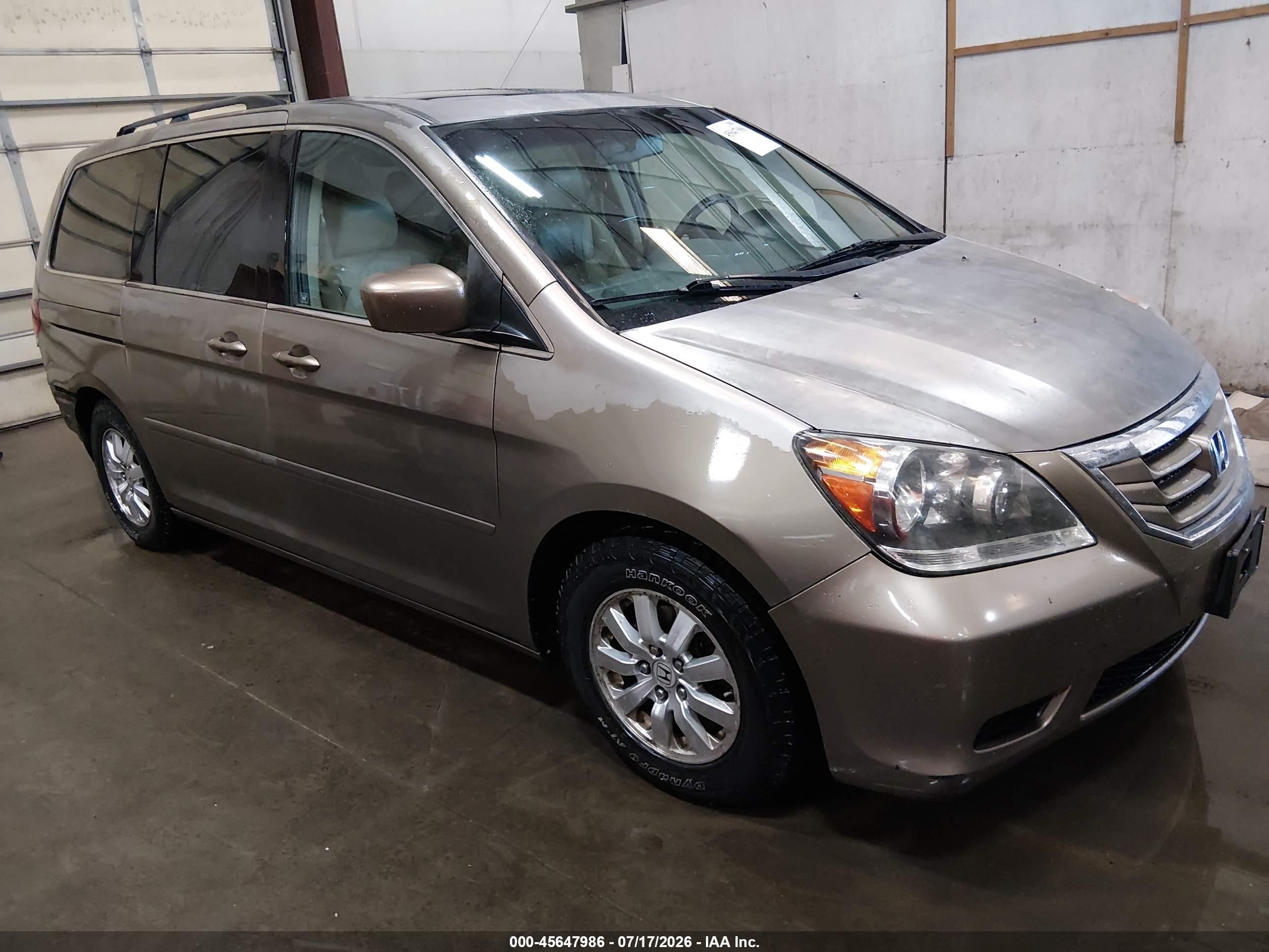 2008 Honda Odyssey Ex-l Gold vin: 5FNRL38788B411483