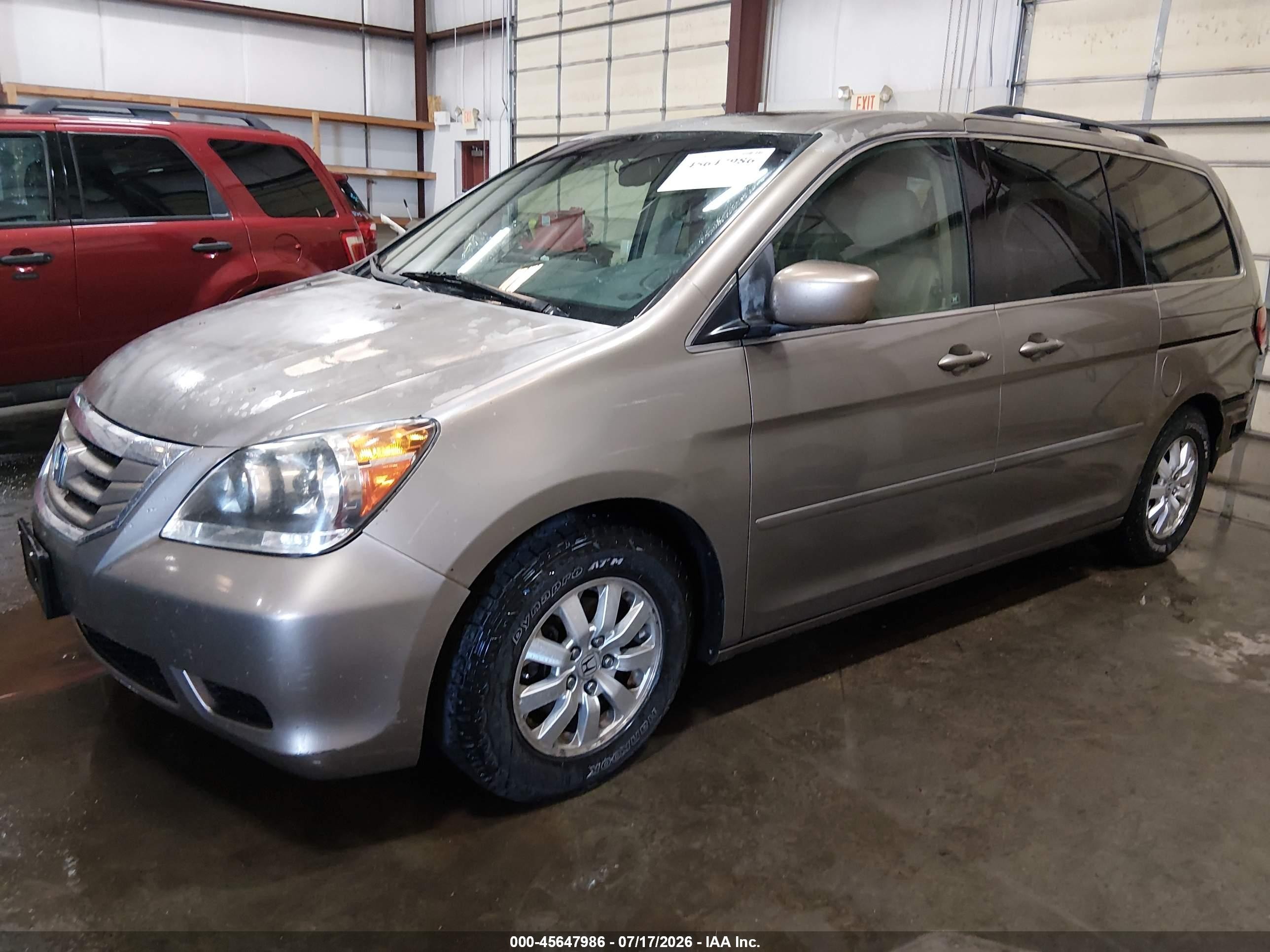 2008 Honda Odyssey Ex-l Золотой vin: 5FNRL38788B411483