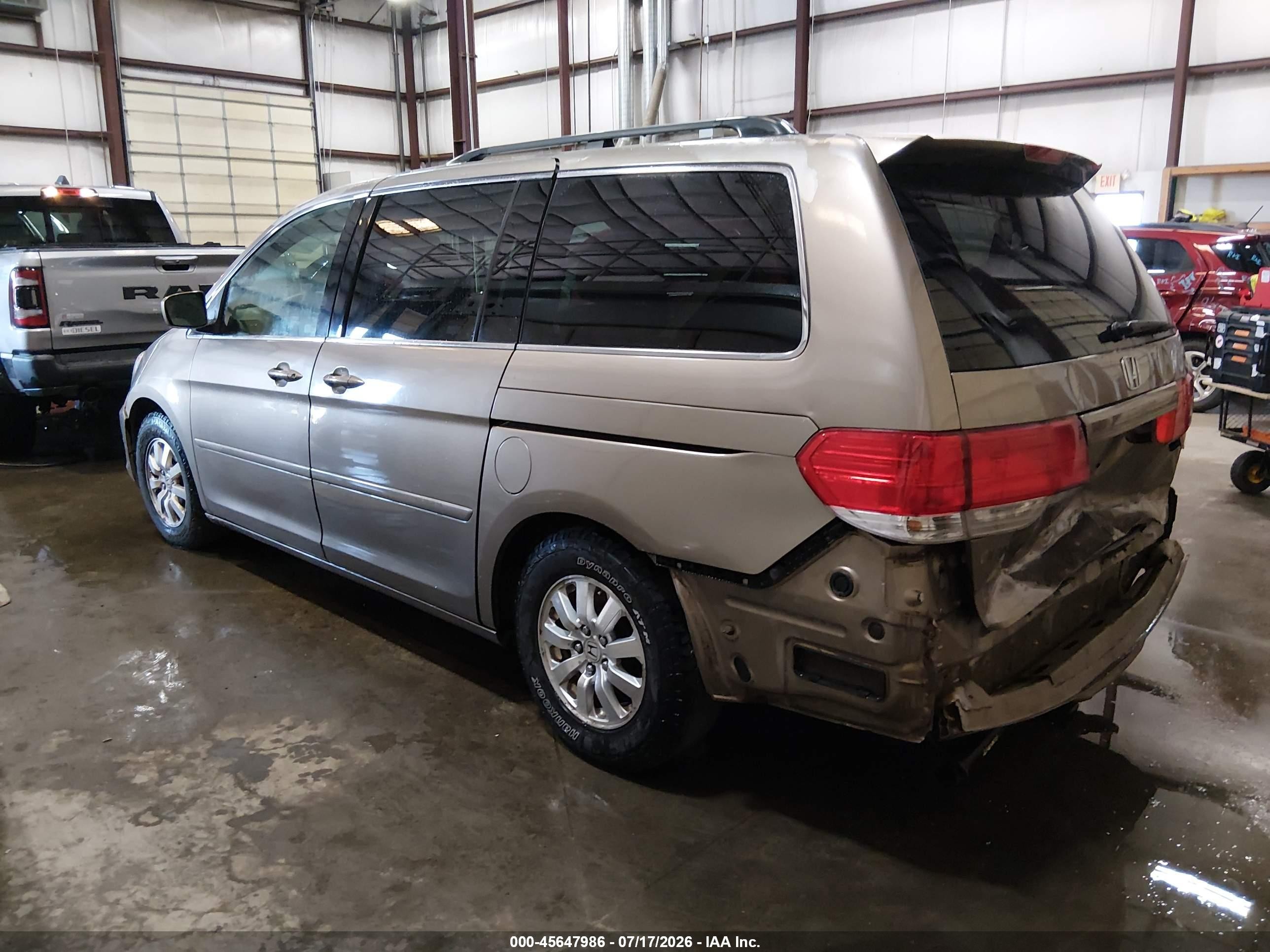 2008 Honda Odyssey Ex-l Золотой vin: 5FNRL38788B411483