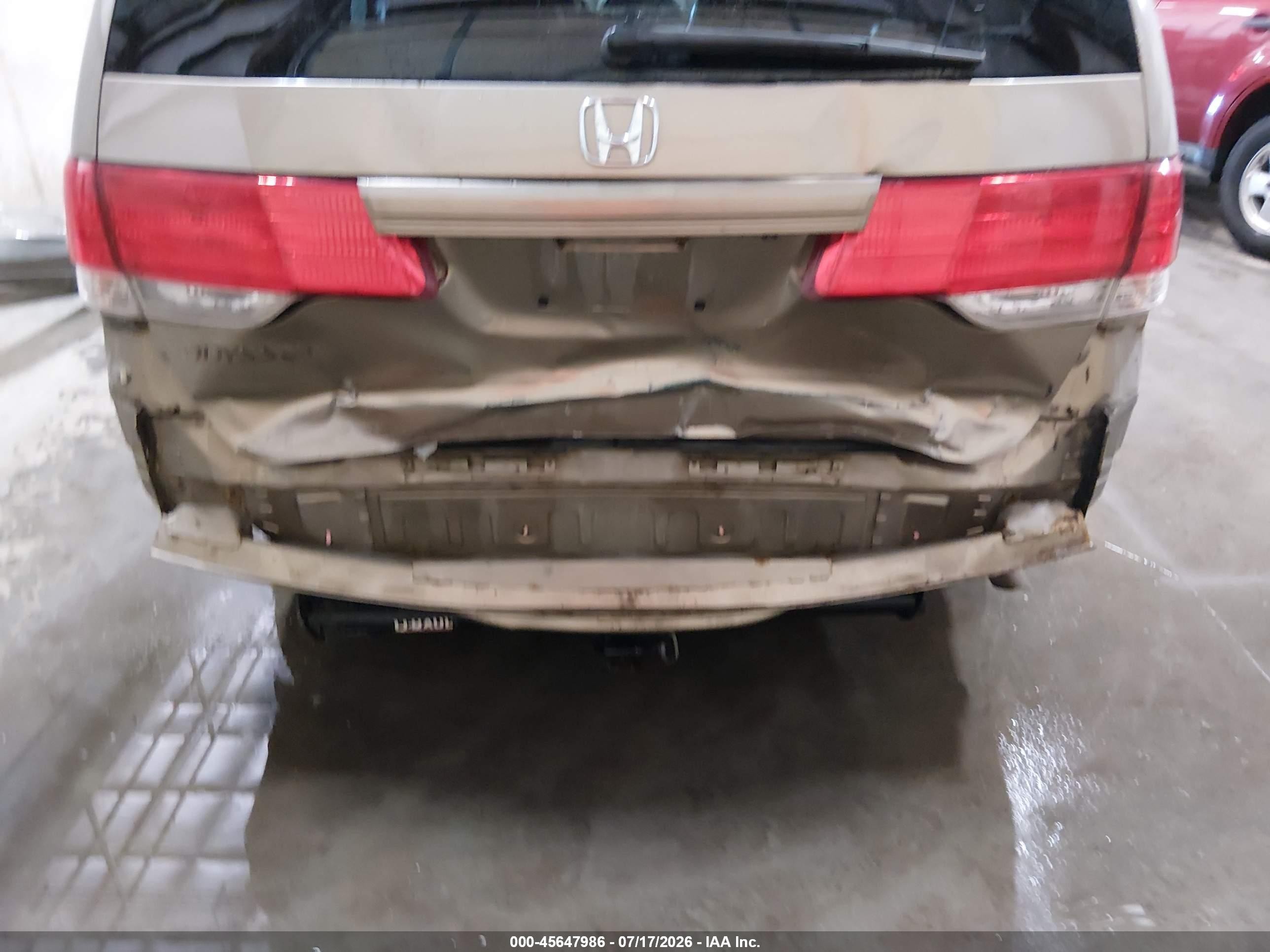 2008 Honda Odyssey Ex-l Золотой vin: 5FNRL38788B411483