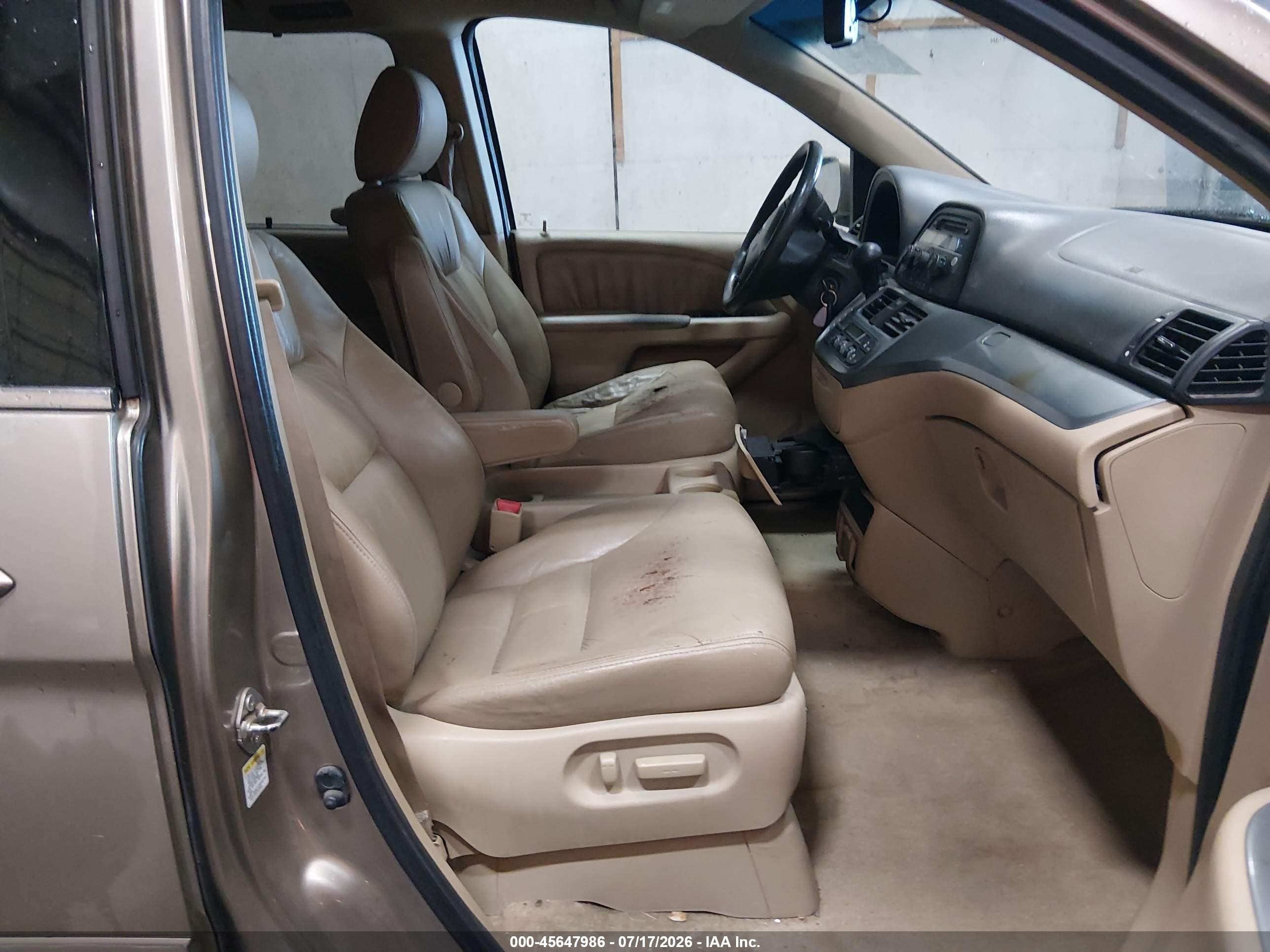 2008 Honda Odyssey Ex-l Золотой vin: 5FNRL38788B411483