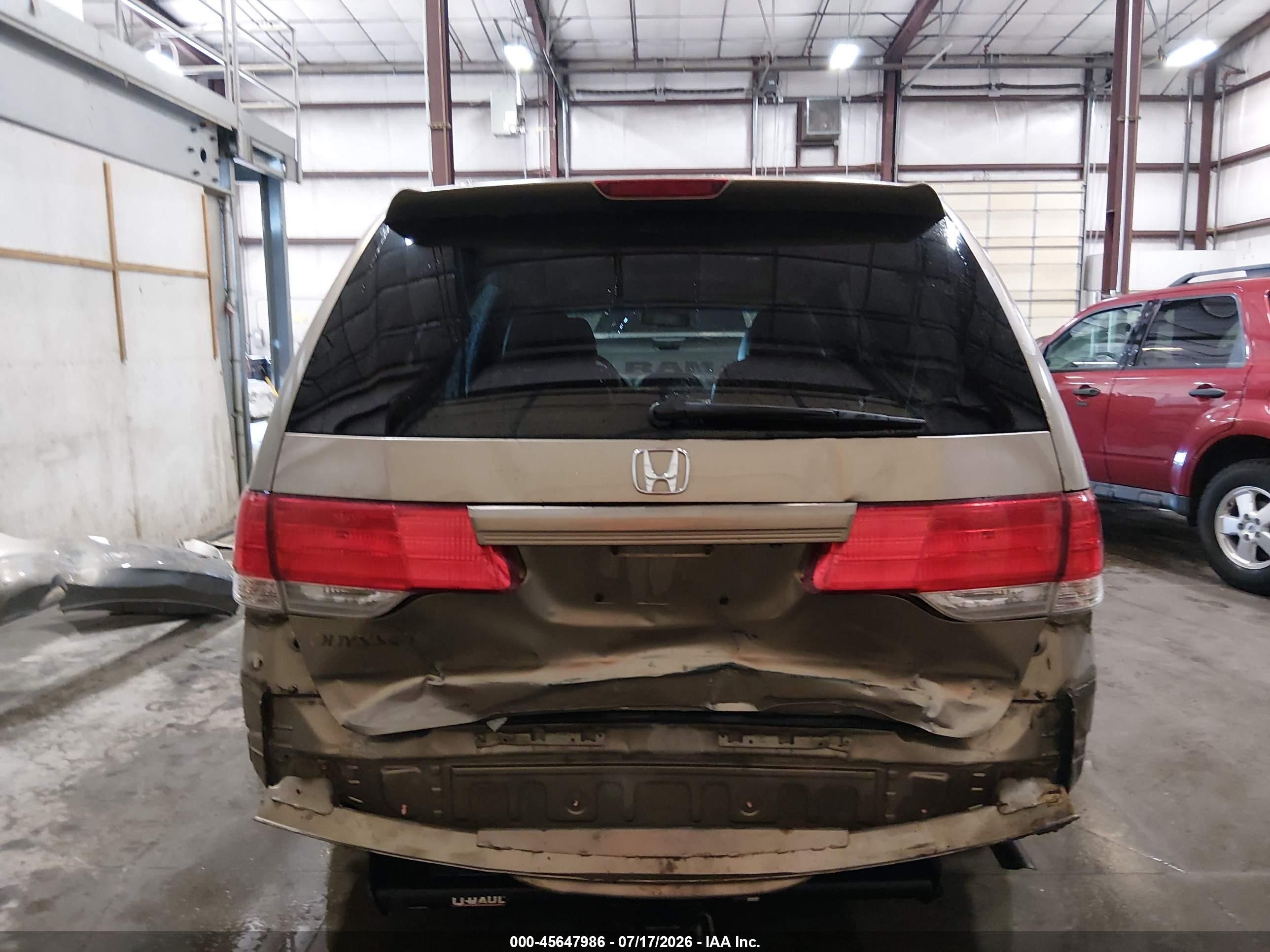2008 Honda Odyssey Ex-l Золотой vin: 5FNRL38788B411483