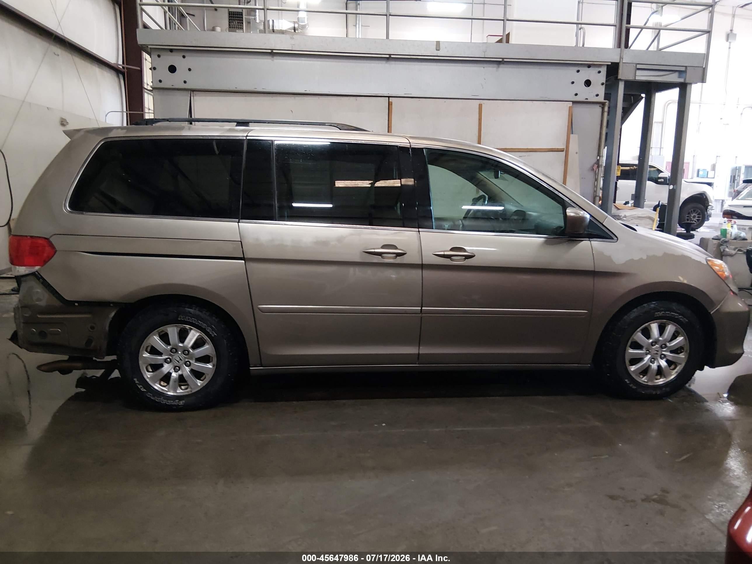 2008 Honda Odyssey Ex-l Золотой vin: 5FNRL38788B411483