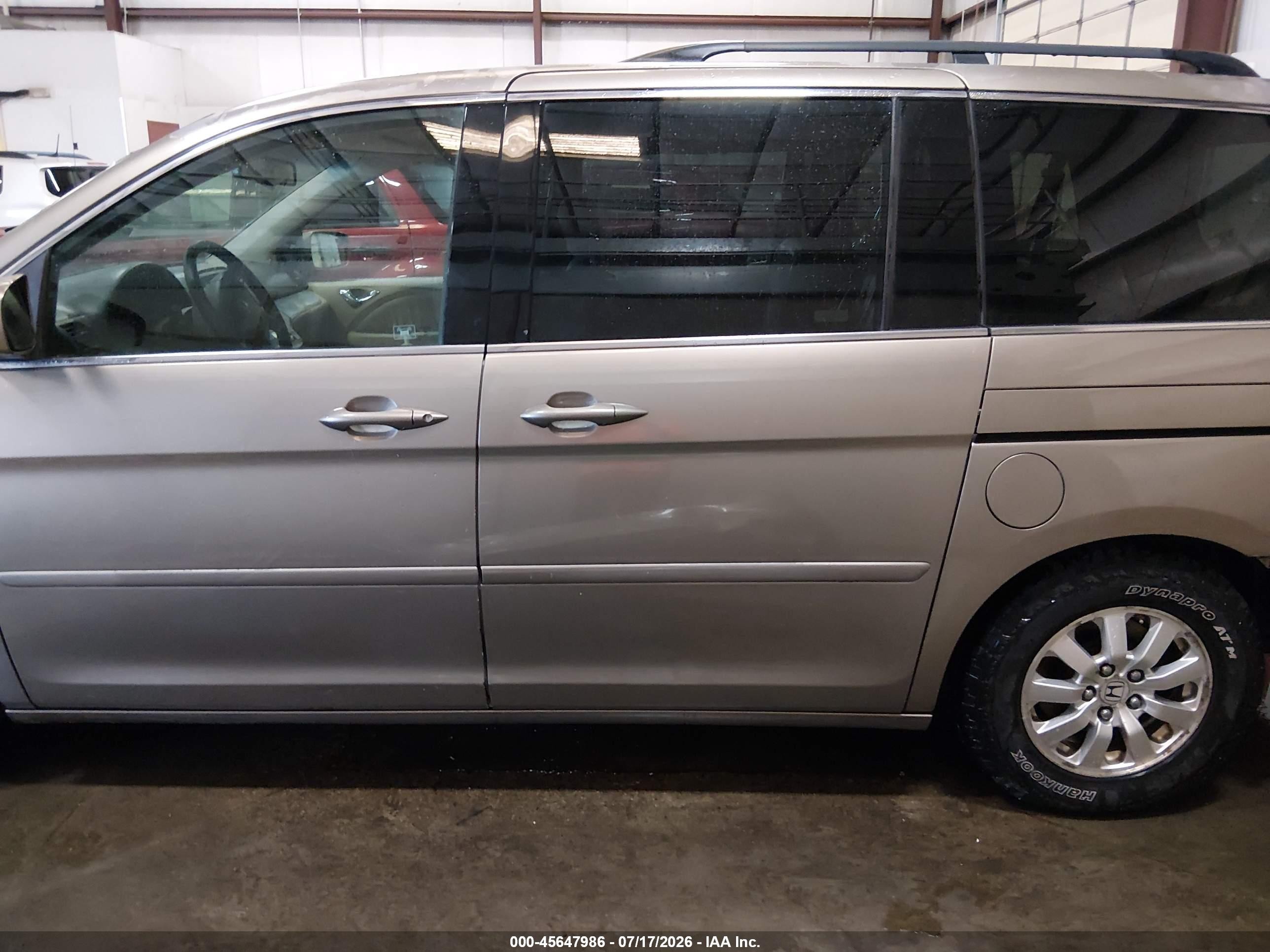 2008 Honda Odyssey Ex-l Золотой vin: 5FNRL38788B411483