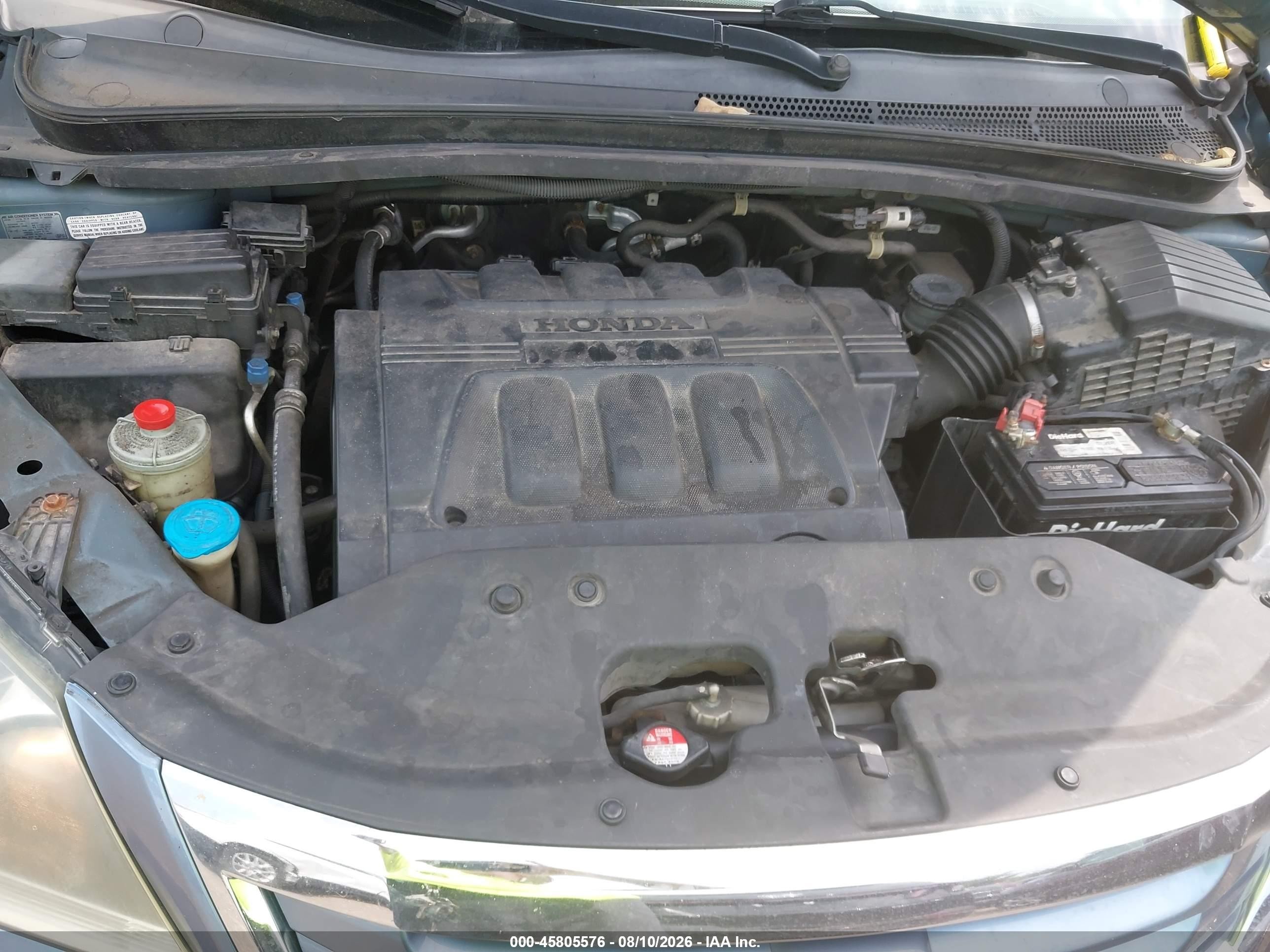2009 Honda Odyssey Ex-l Light Blue vin: 5FNRL38789B001154