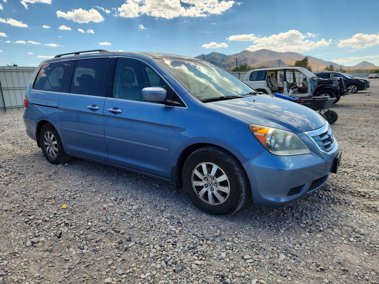 2009 Honda Odyssey Exl Blue vin: 5FNRL38789B016947