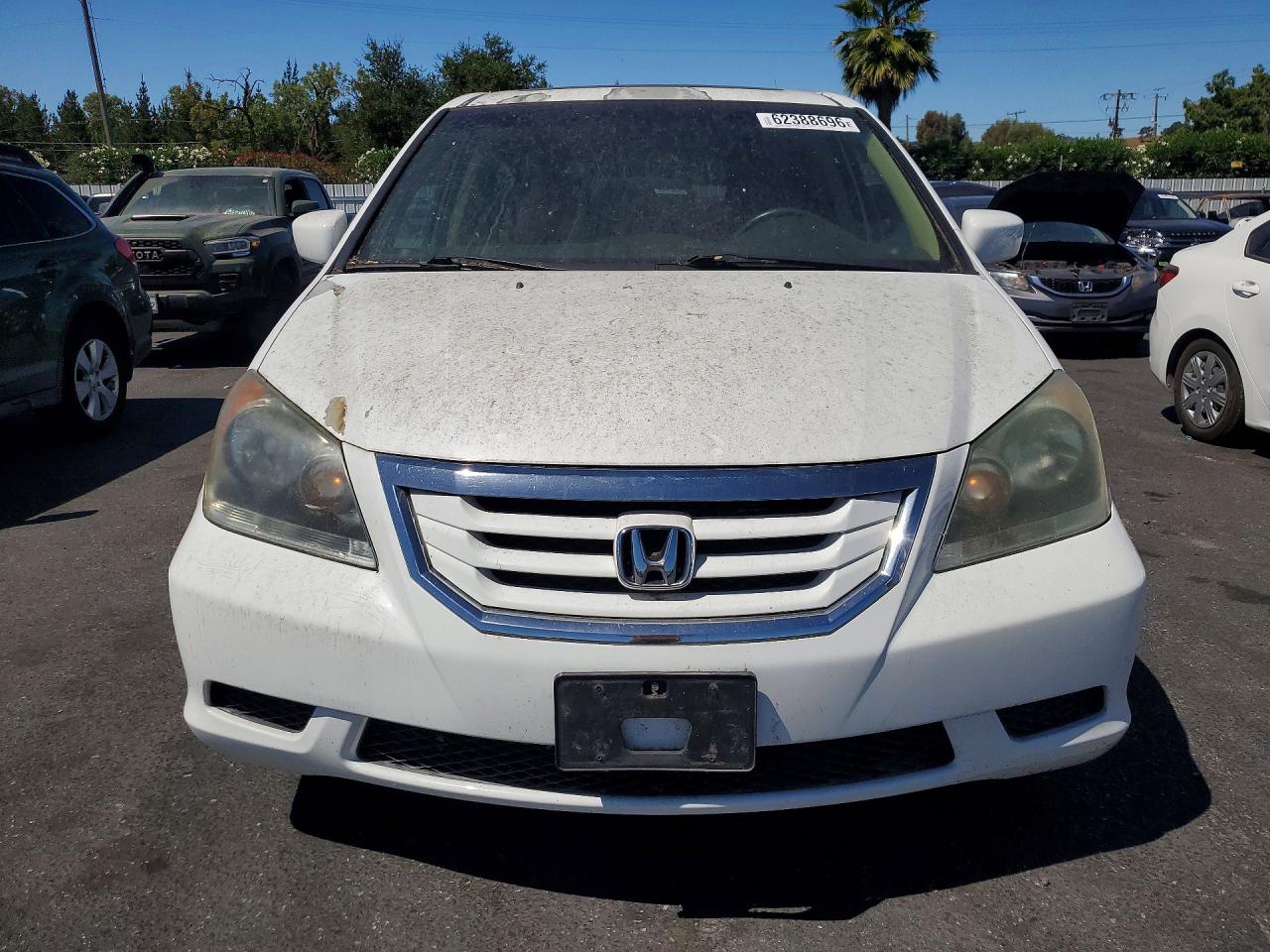 2009 Honda Odyssey Exl White vin: 5FNRL38789B038933