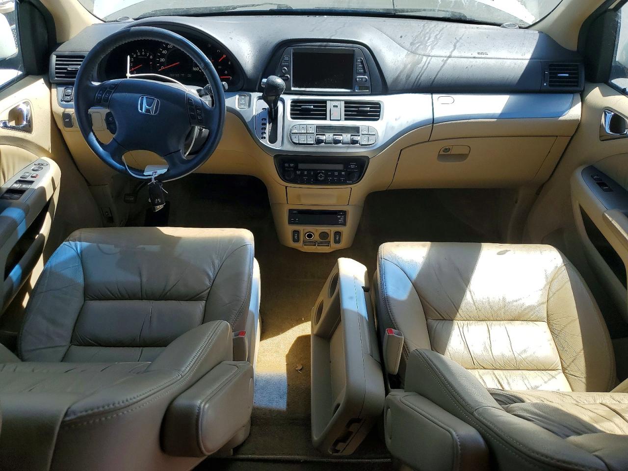 2009 Honda Odyssey Exl White vin: 5FNRL38789B038933