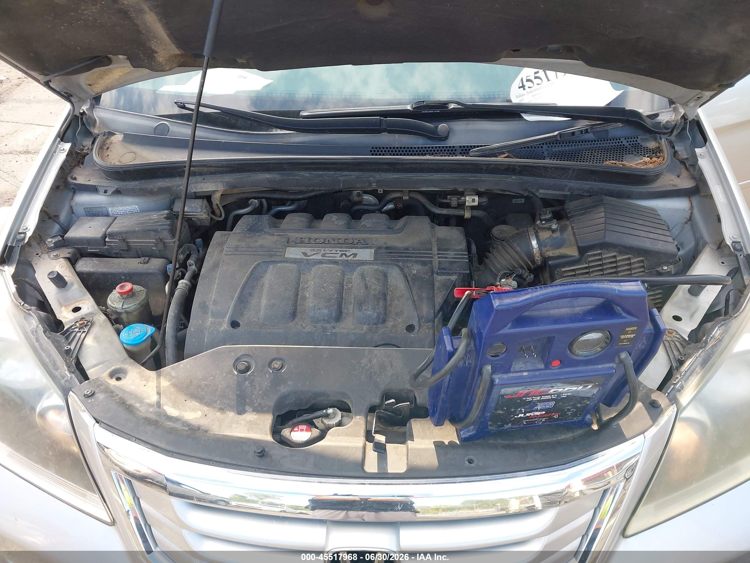 2009 Honda Odyssey Ex-l Silver vin: 5FNRL38789B048930