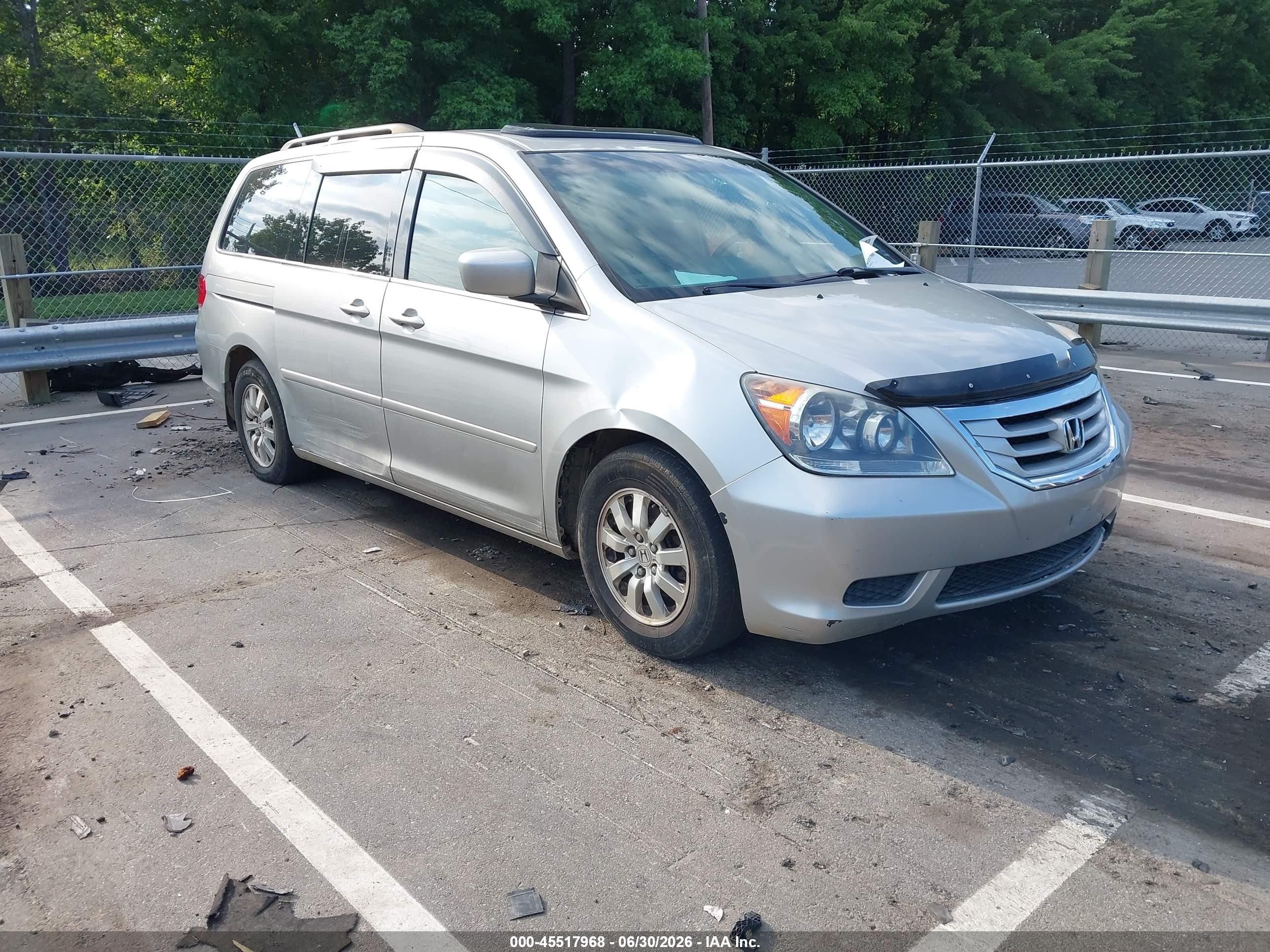 2009 Honda Odyssey Ex-l Silver vin: 5FNRL38789B048930