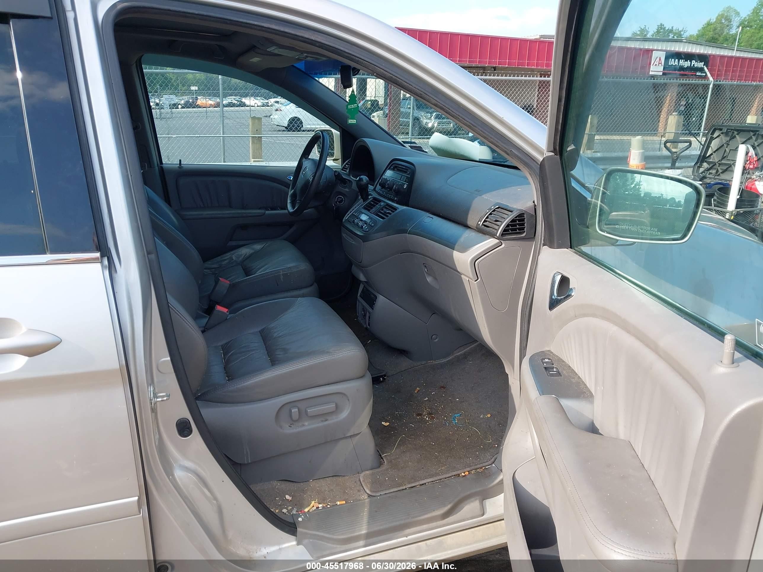 2009 Honda Odyssey Ex-l Silver vin: 5FNRL38789B048930