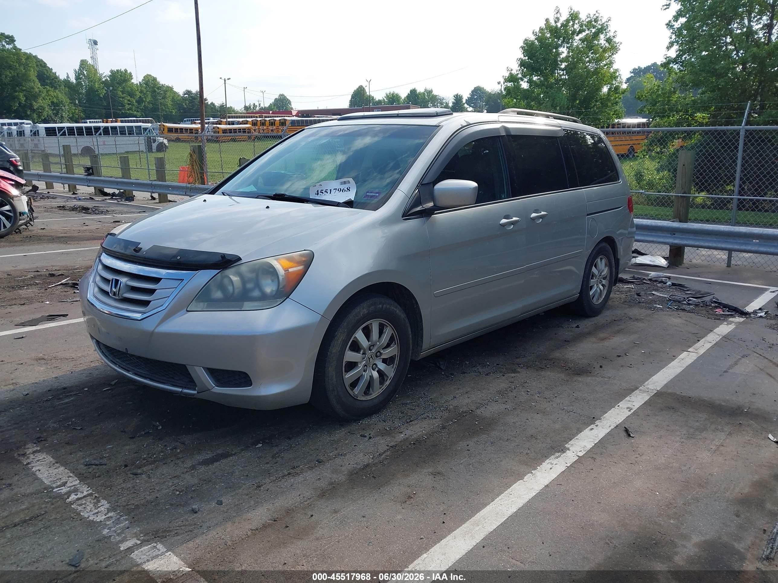 2009 Honda Odyssey Ex-l Silver vin: 5FNRL38789B048930