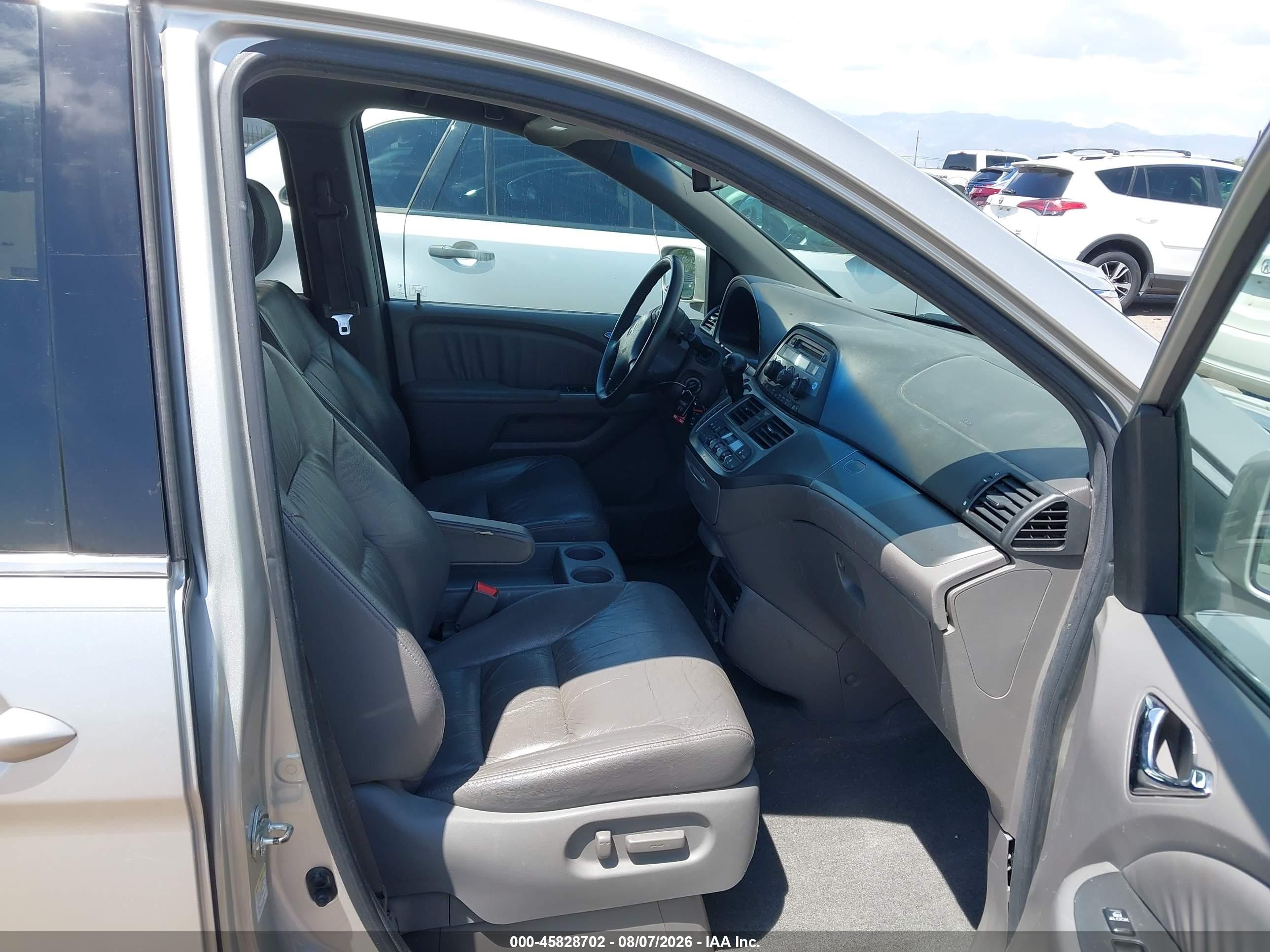 2009 Honda Odyssey Ex-l Silver vin: 5FNRL38789B050421