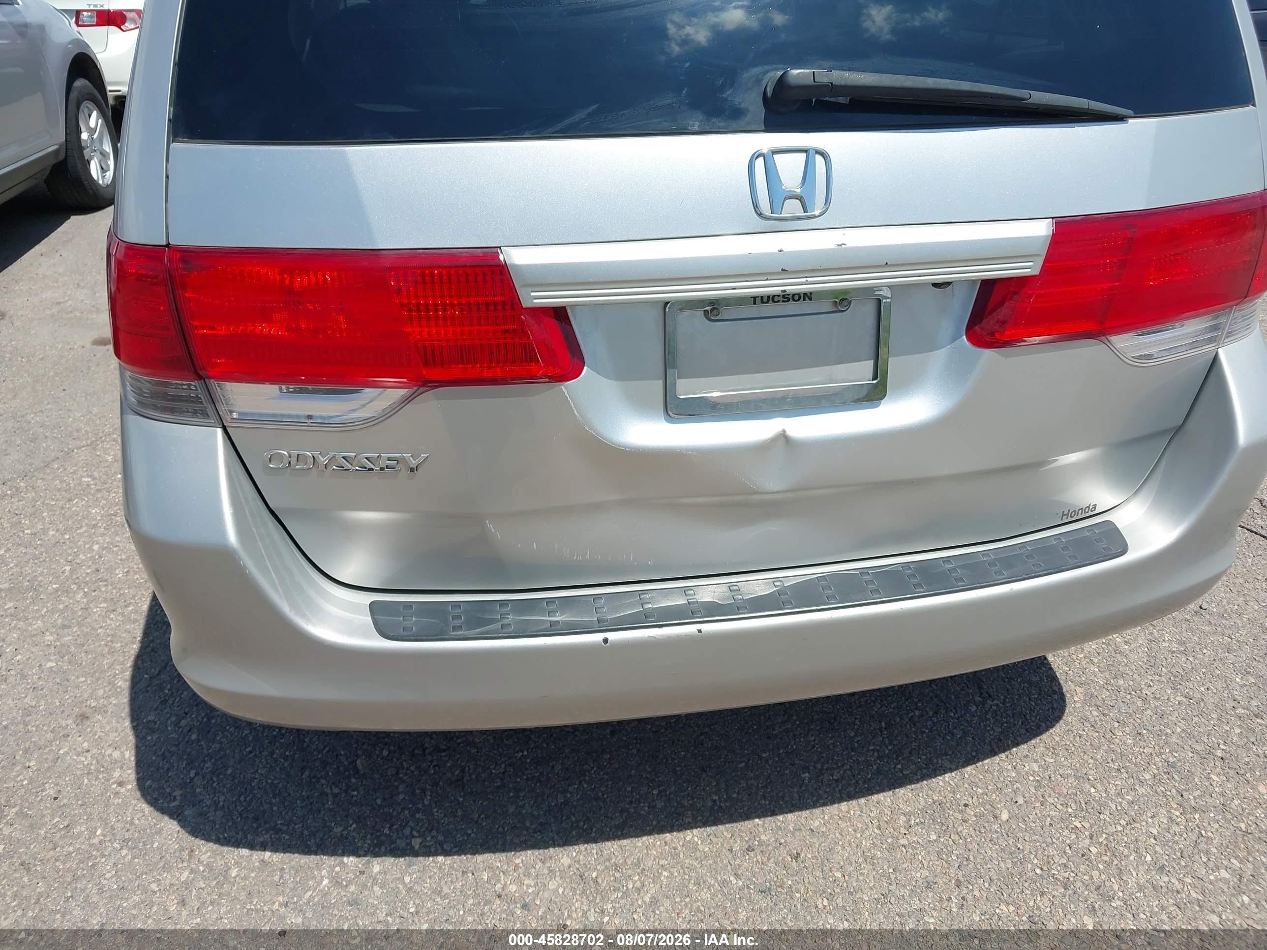 2009 Honda Odyssey Ex-l Silver vin: 5FNRL38789B050421