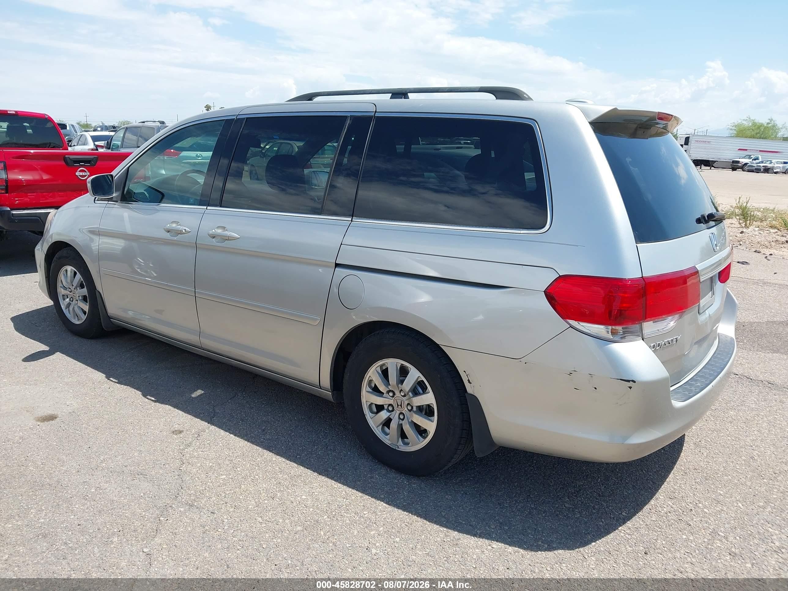 2009 Honda Odyssey Ex-l Silver vin: 5FNRL38789B050421