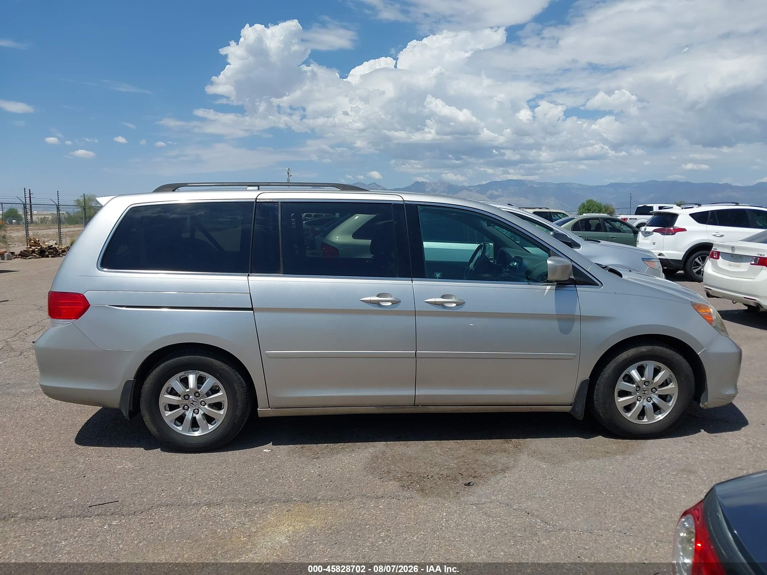 2009 Honda Odyssey Ex-l Silver vin: 5FNRL38789B050421