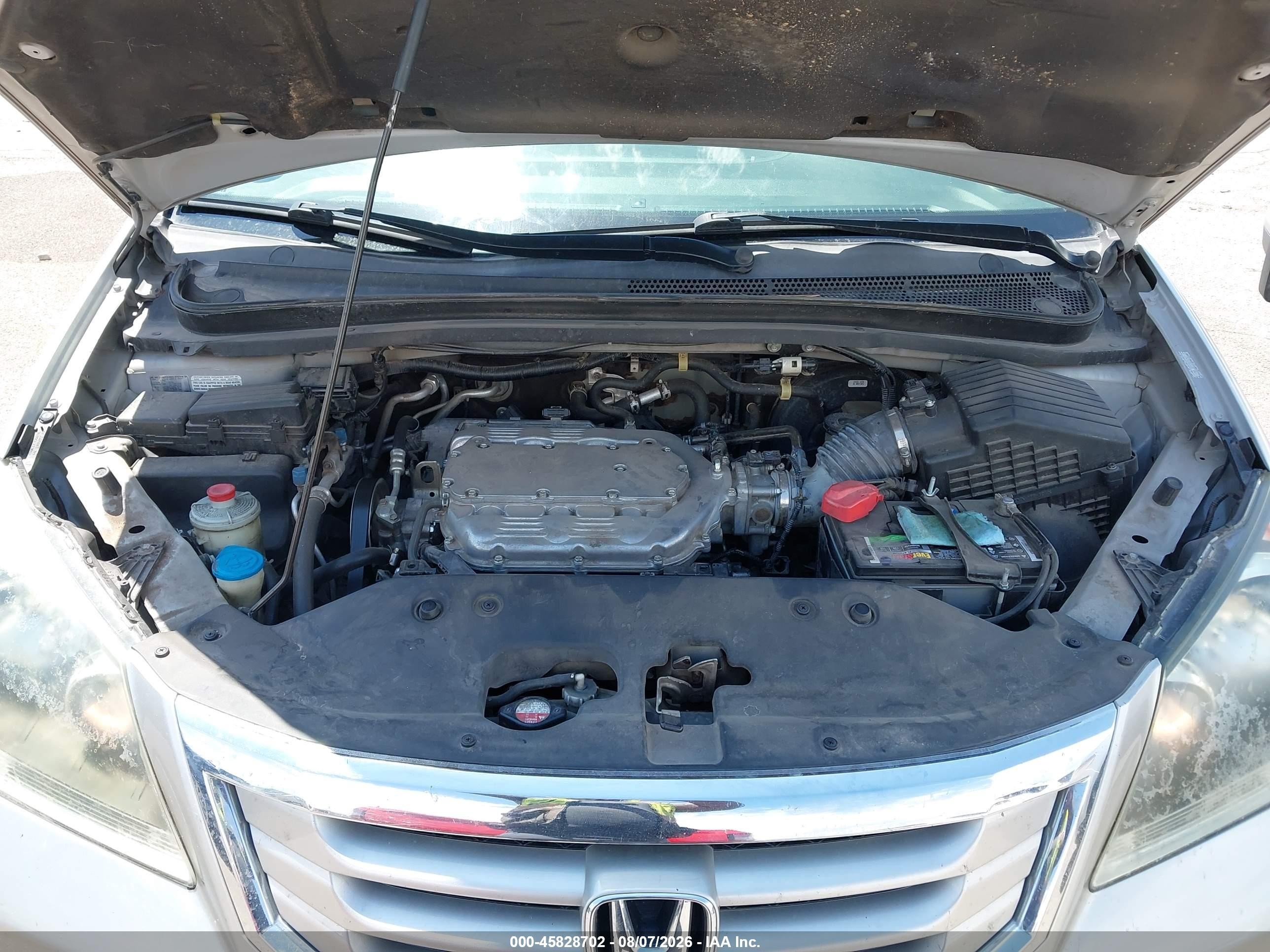 2009 Honda Odyssey Ex-l Silver vin: 5FNRL38789B050421