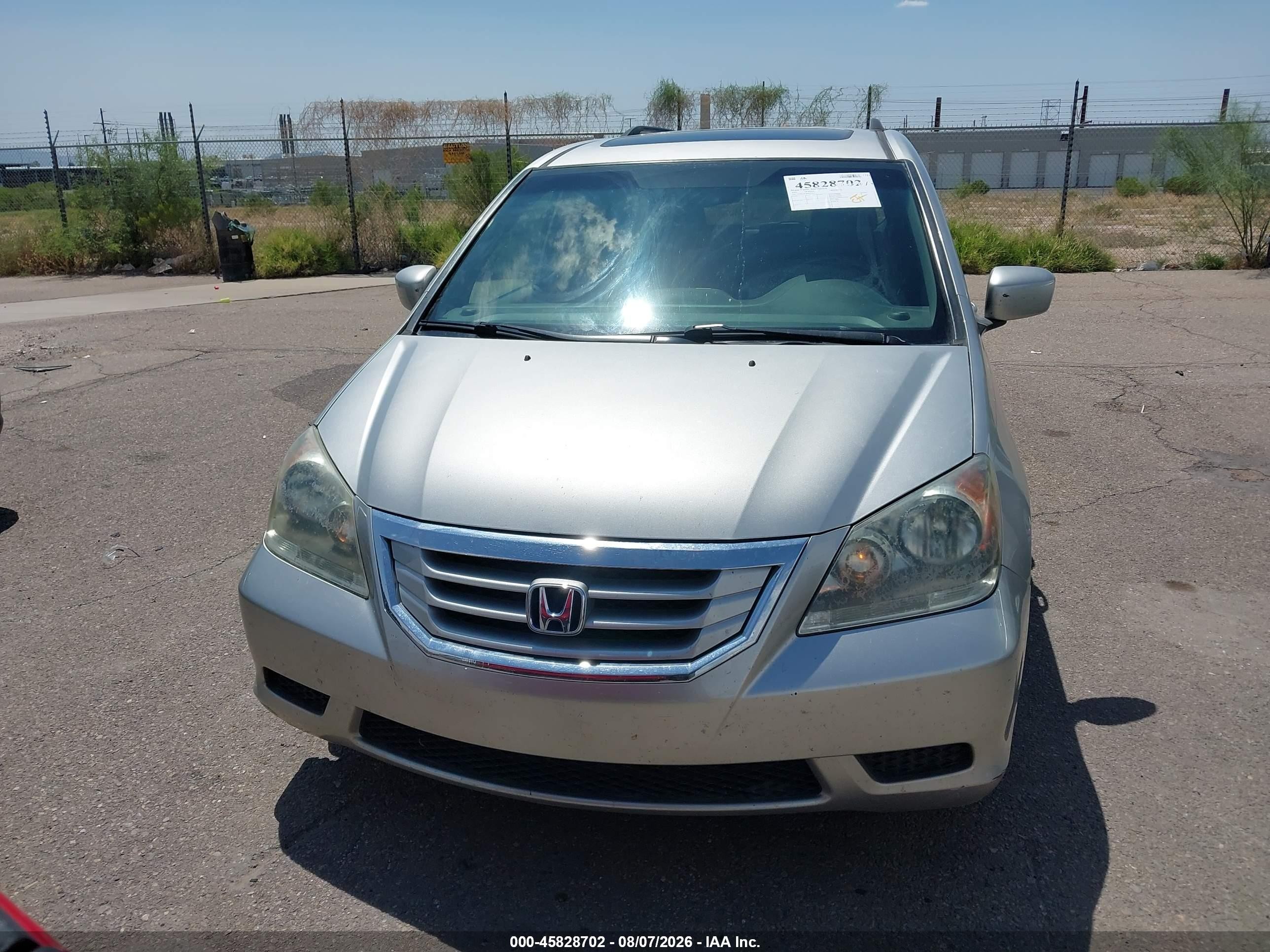 2009 Honda Odyssey Ex-l Silver vin: 5FNRL38789B050421