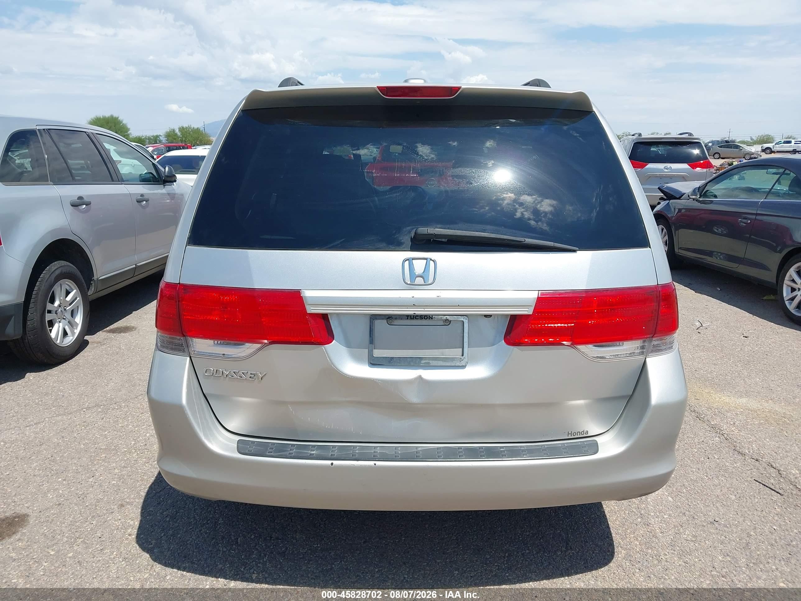 2009 Honda Odyssey Ex-l Silver vin: 5FNRL38789B050421
