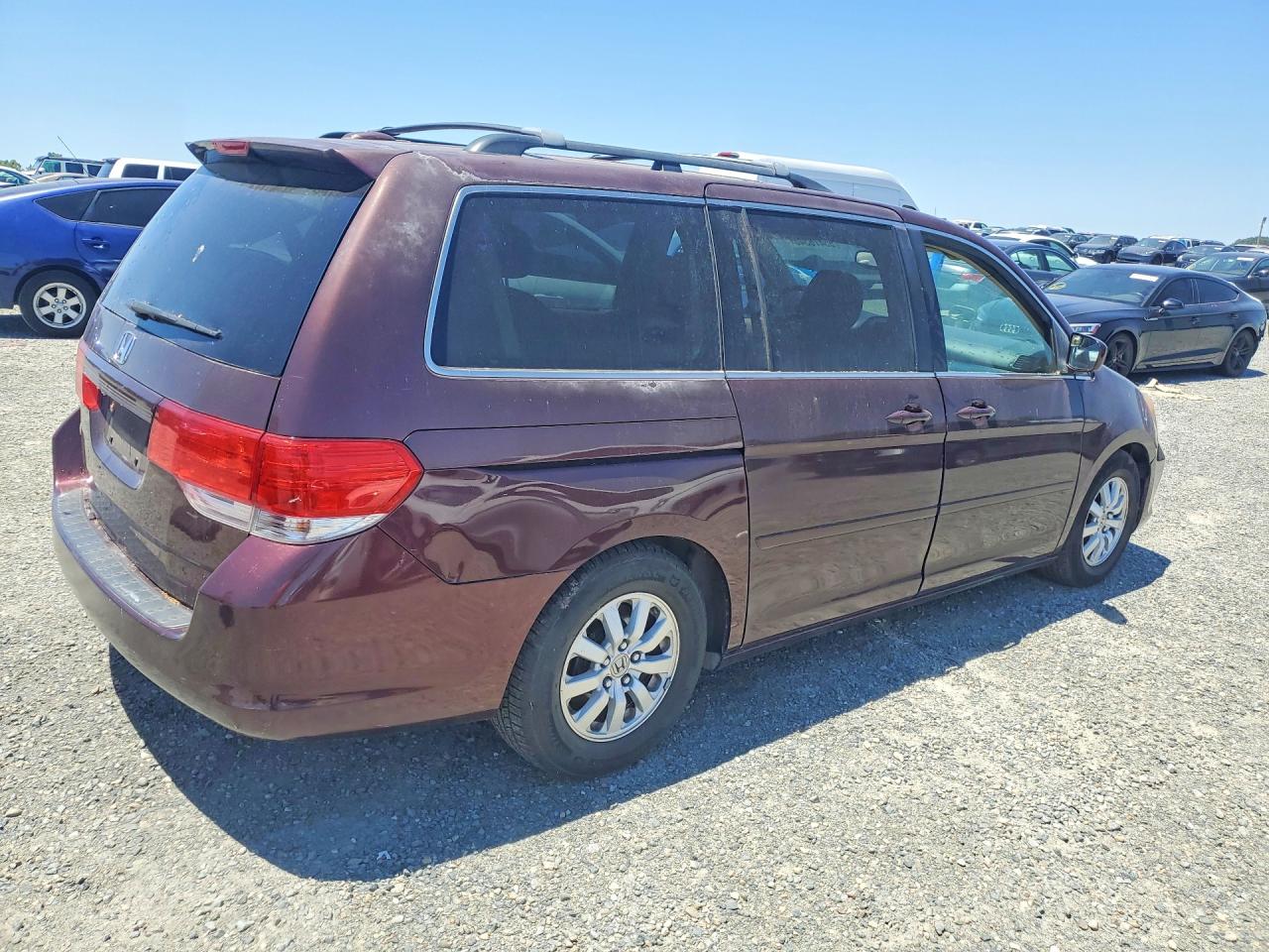 2009 Honda Odyssey Exl Burgundy vin: 5FNRL38789B408973