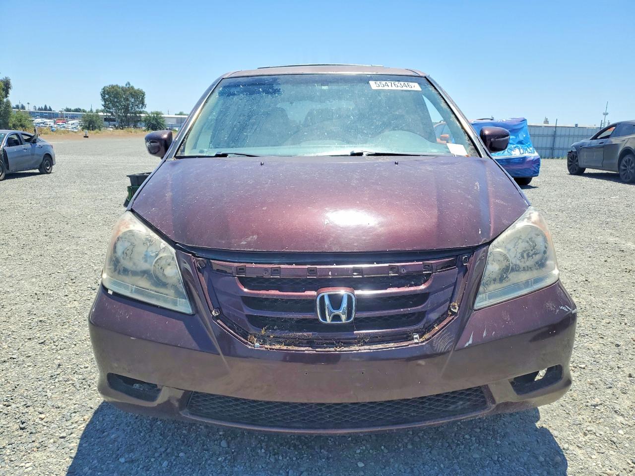 2009 Honda Odyssey Exl Burgundy vin: 5FNRL38789B408973