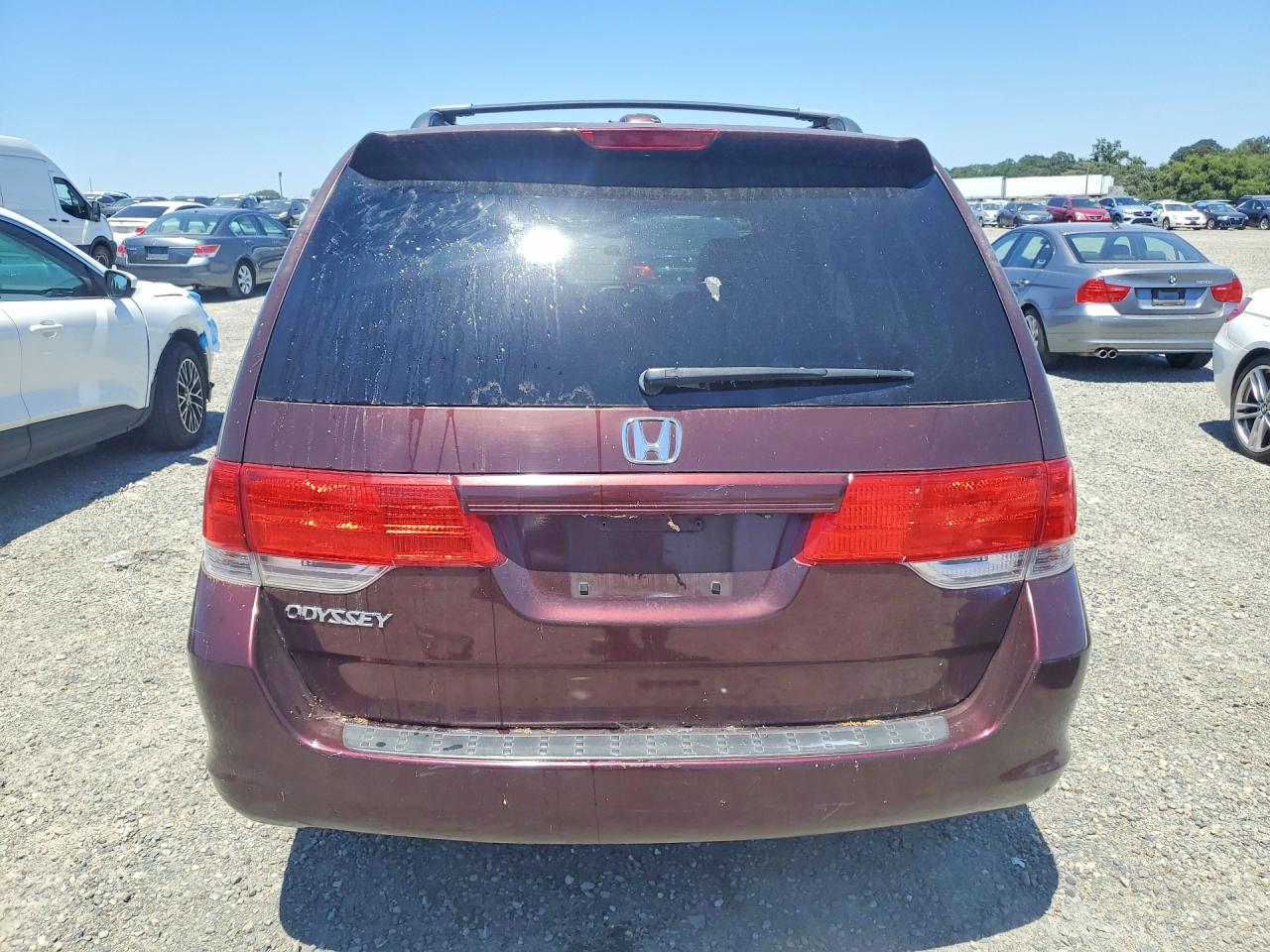 2009 Honda Odyssey Exl Burgundy vin: 5FNRL38789B408973