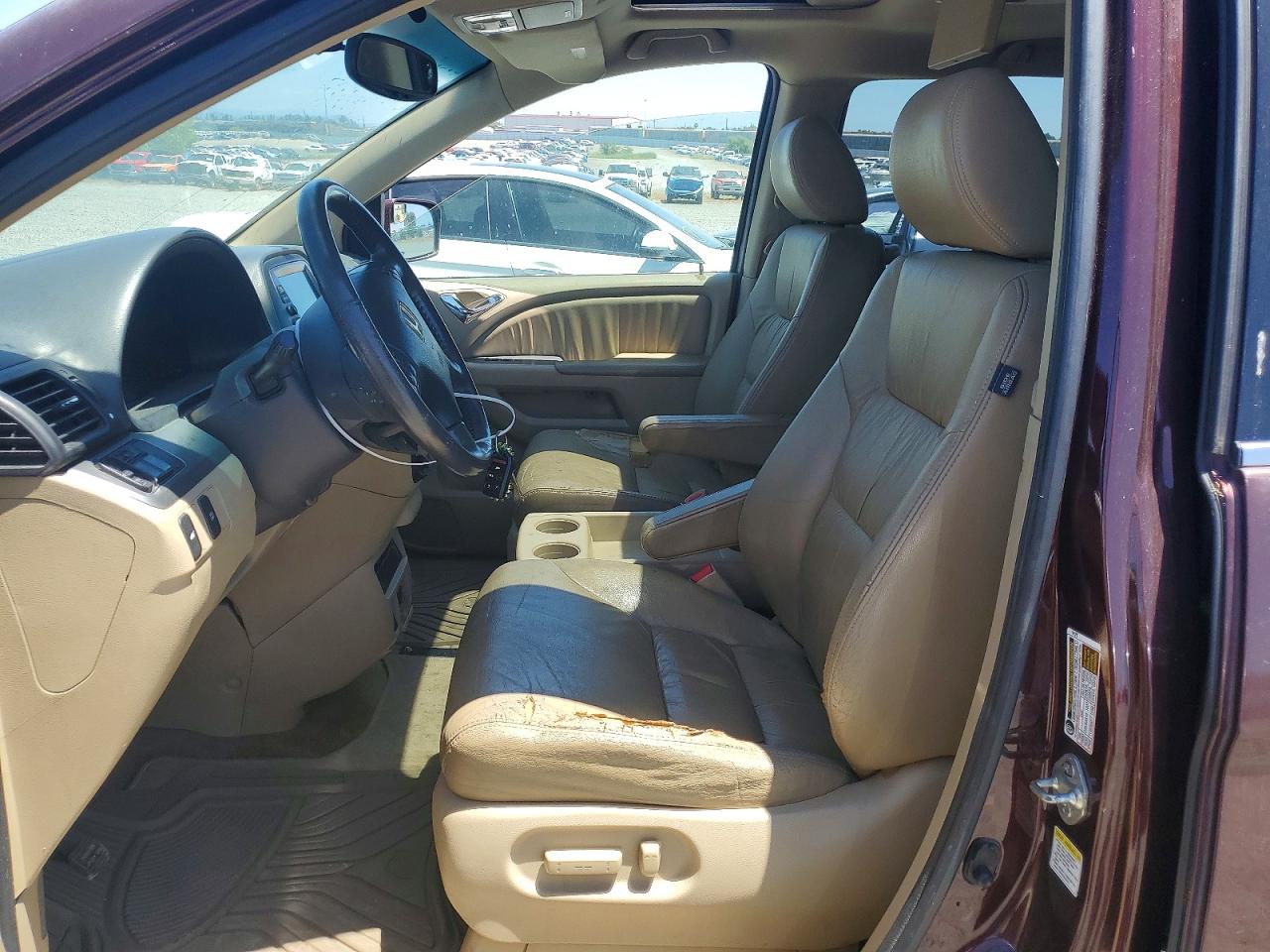 2009 Honda Odyssey Exl Burgundy vin: 5FNRL38789B408973