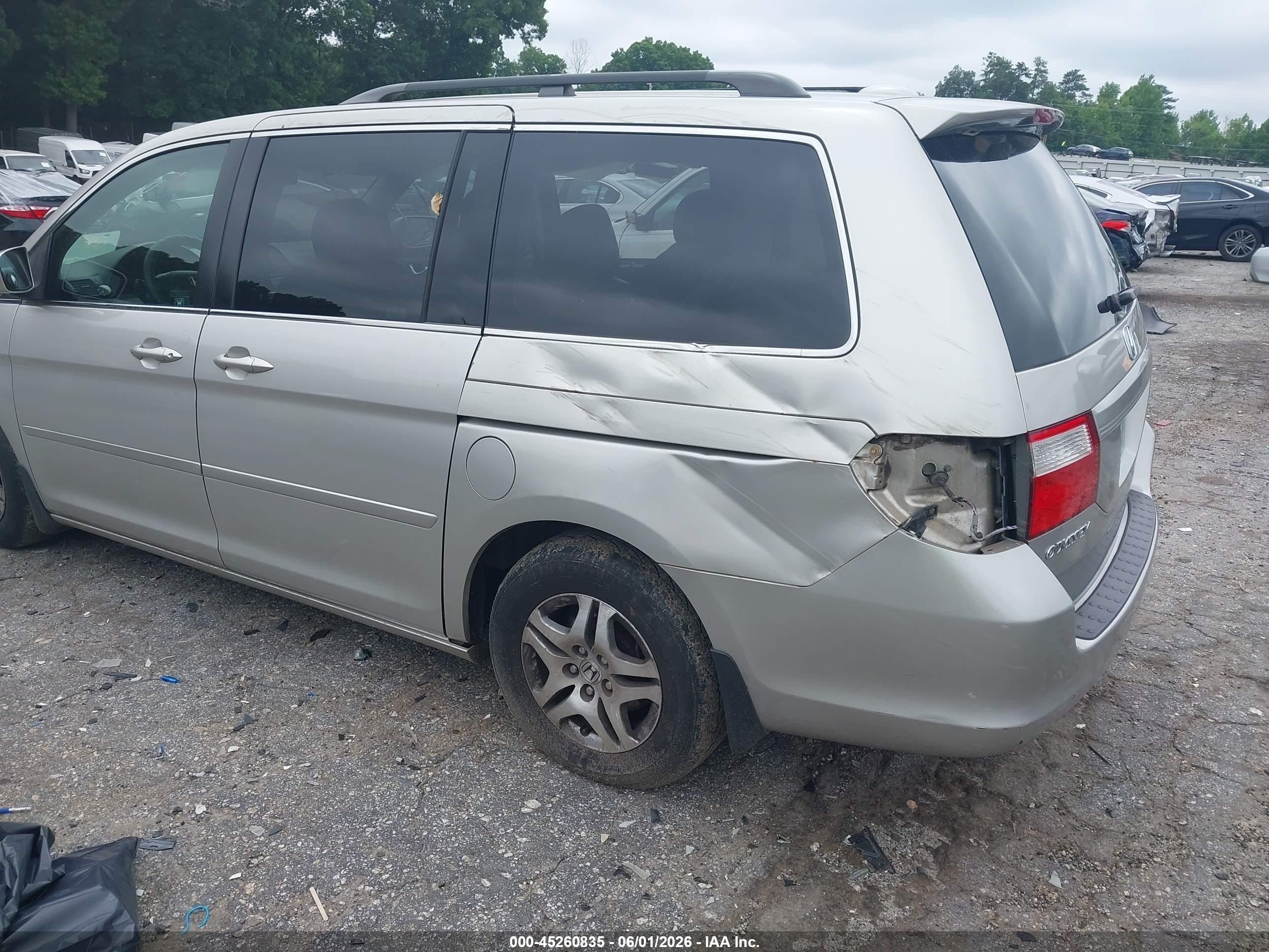 2006 Honda Odyssey Ex-l Beige vin: 5FNRL38796B010408