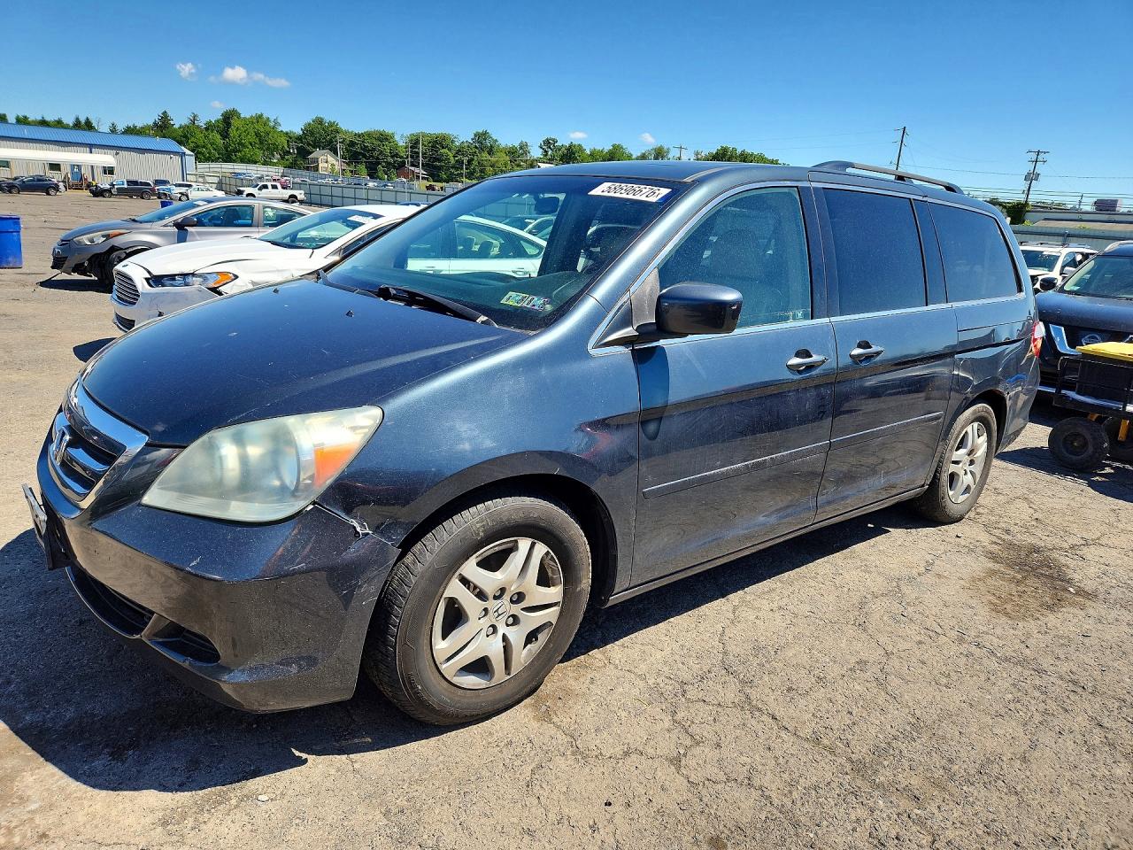 2006 Honda Odyssey Exl Gray vin: 5FNRL38796B027810