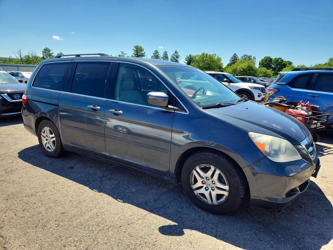 2006 Honda Odyssey Exl Gray vin: 5FNRL38796B027810