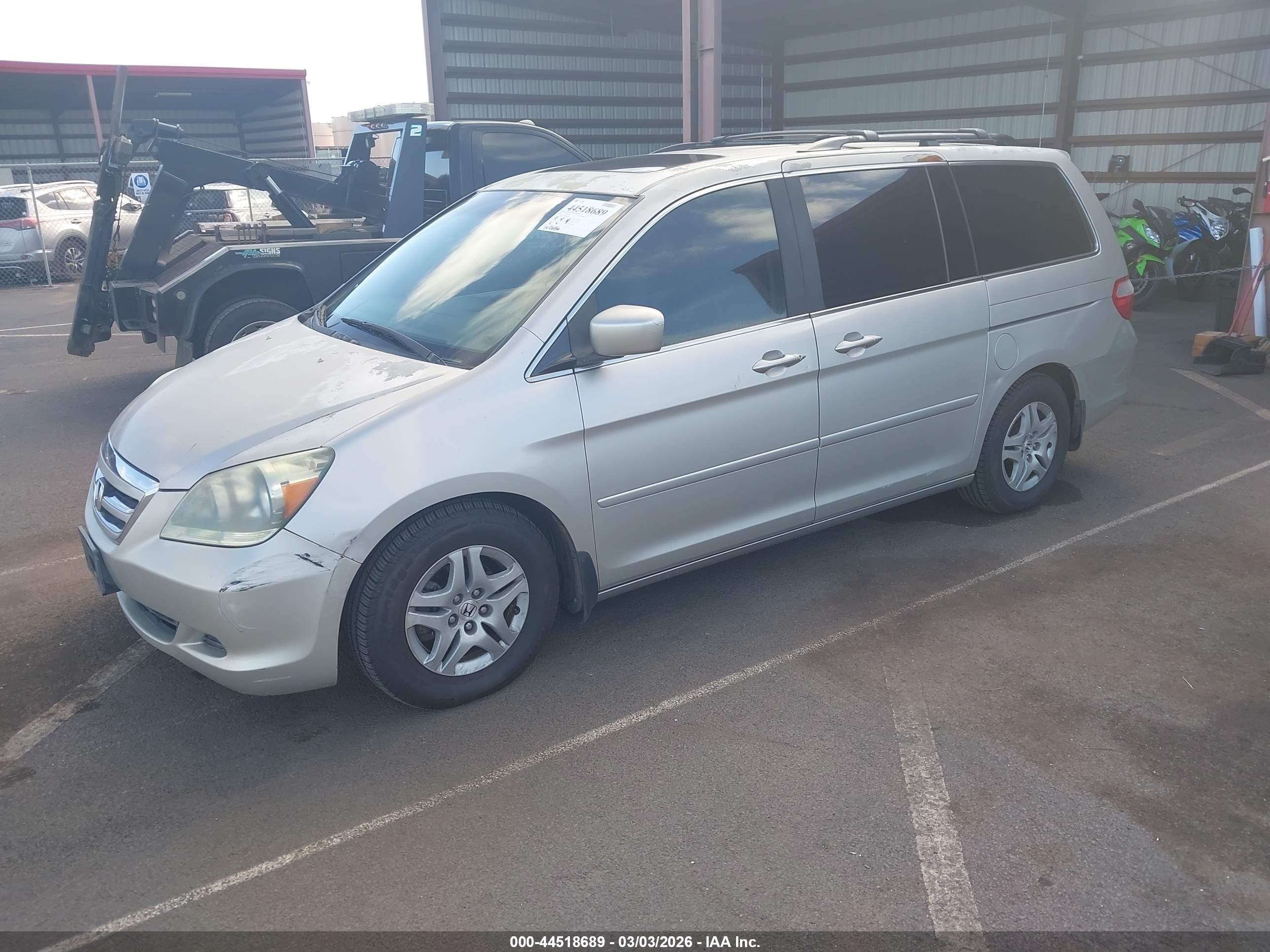 2006 Honda Odyssey Ex-l Серый vin: 5FNRL38796B045417