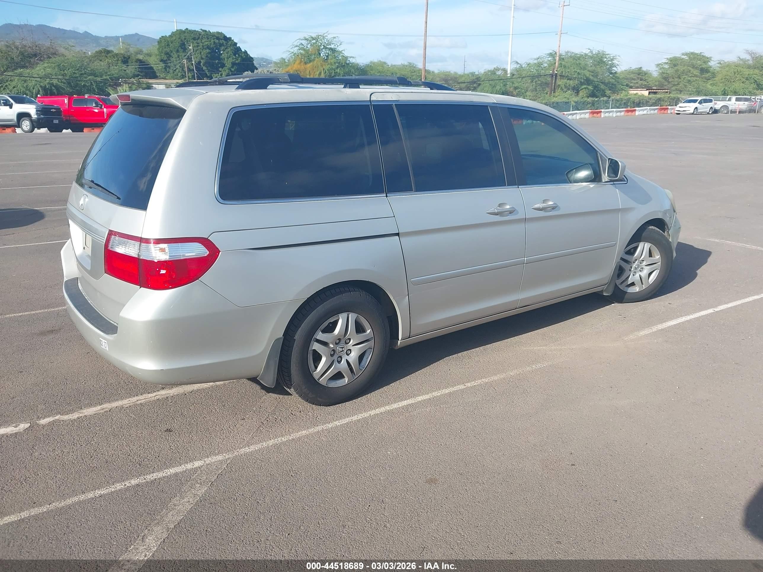 2006 Honda Odyssey Ex-l Серый vin: 5FNRL38796B045417