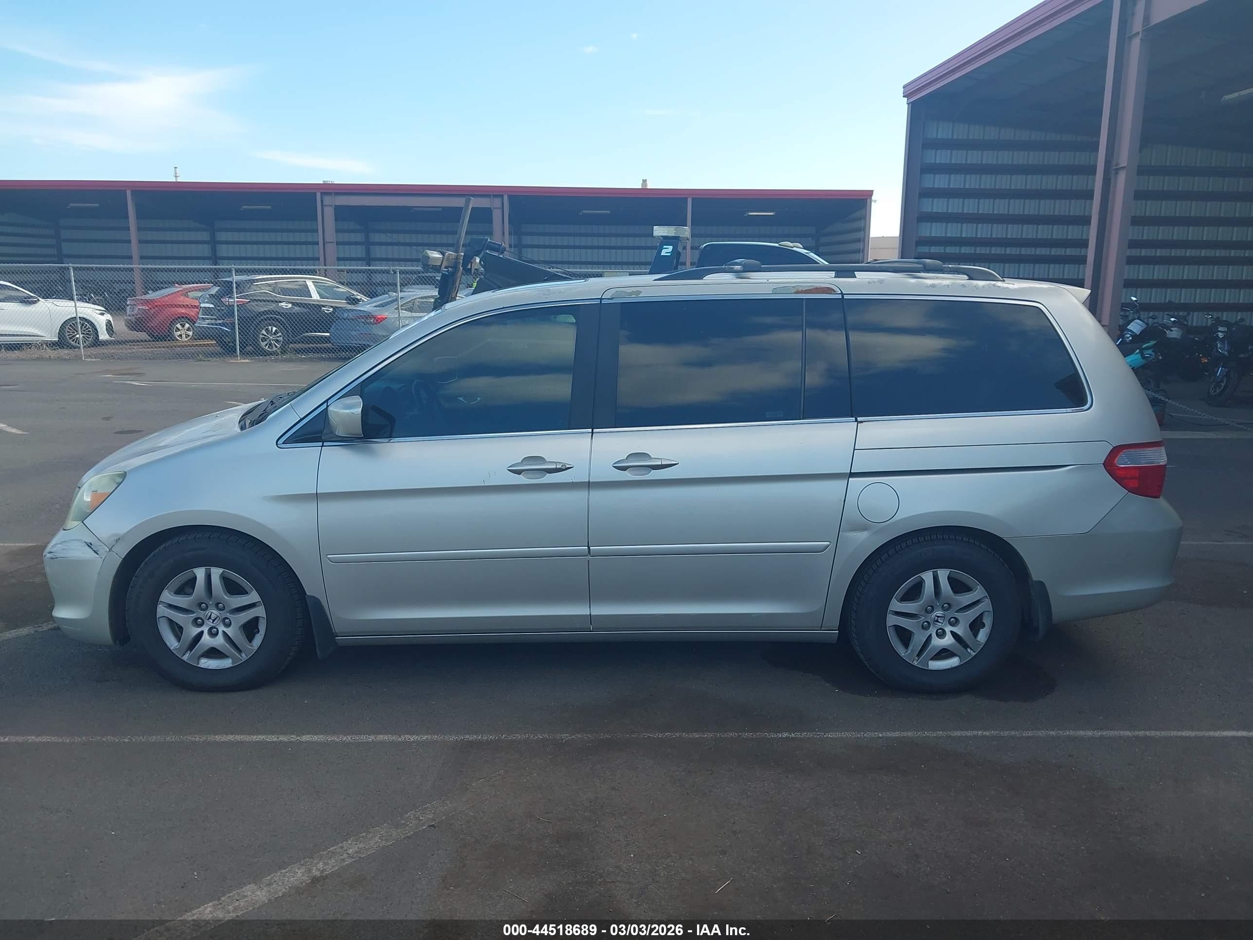 2006 Honda Odyssey Ex-l Серый vin: 5FNRL38796B045417