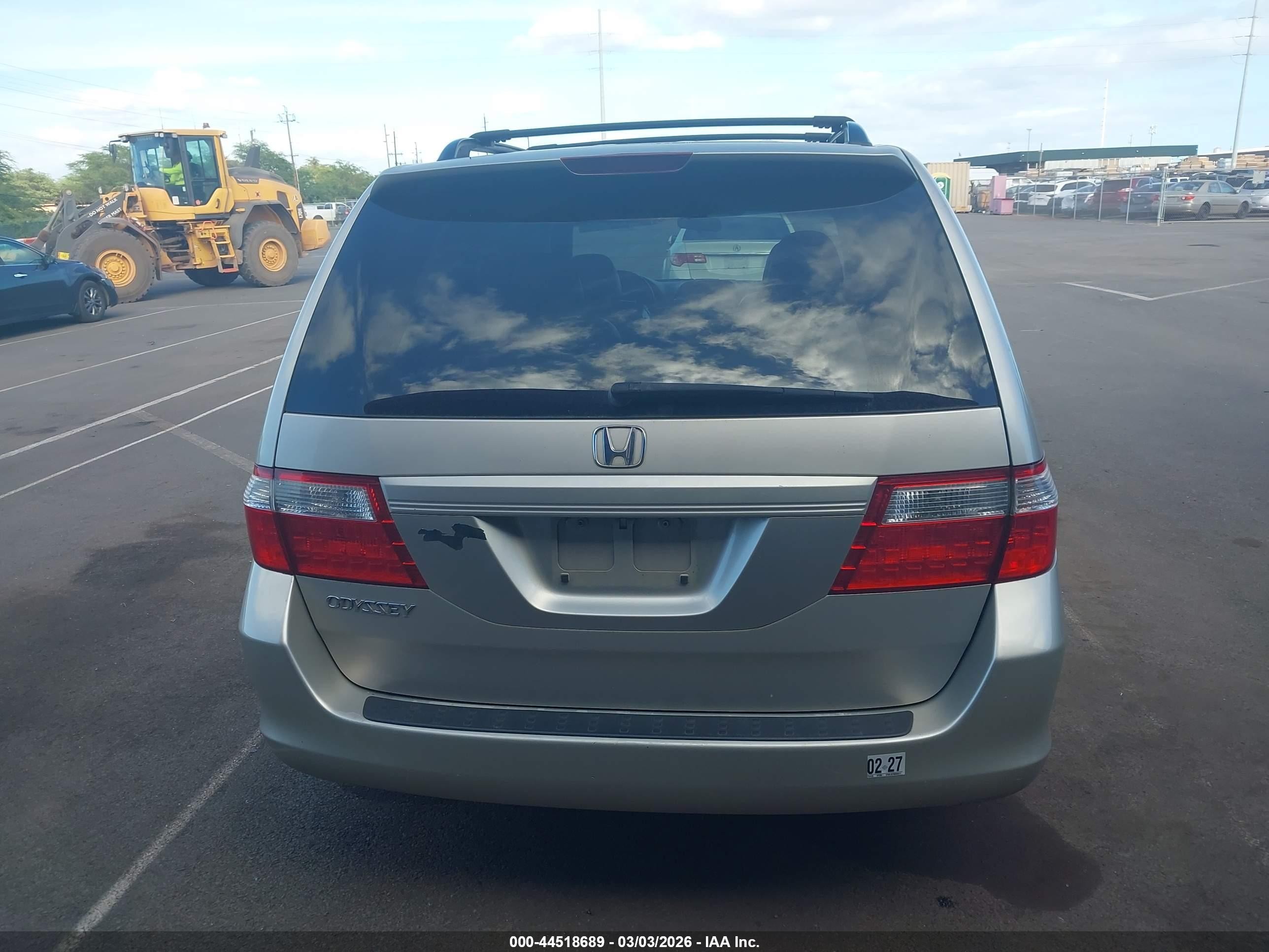 2006 Honda Odyssey Ex-l Серый vin: 5FNRL38796B045417