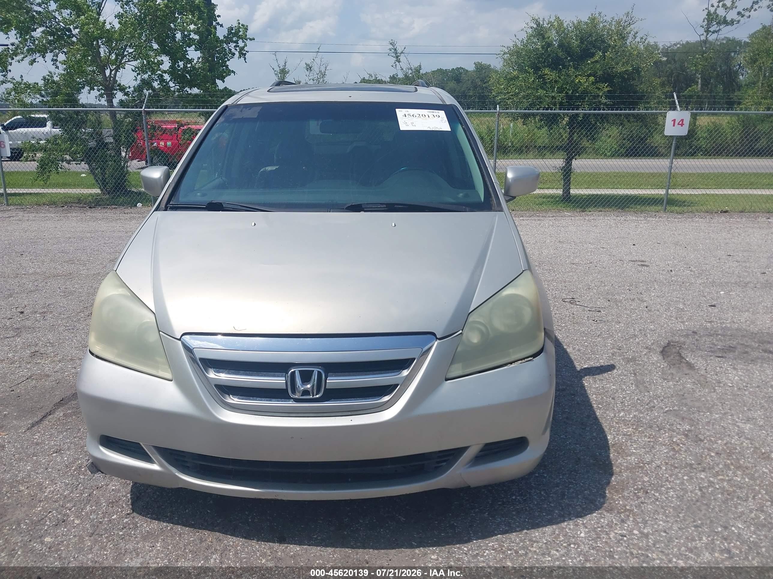 2006 Honda Odyssey Ex-l Brown vin: 5FNRL38796B051945