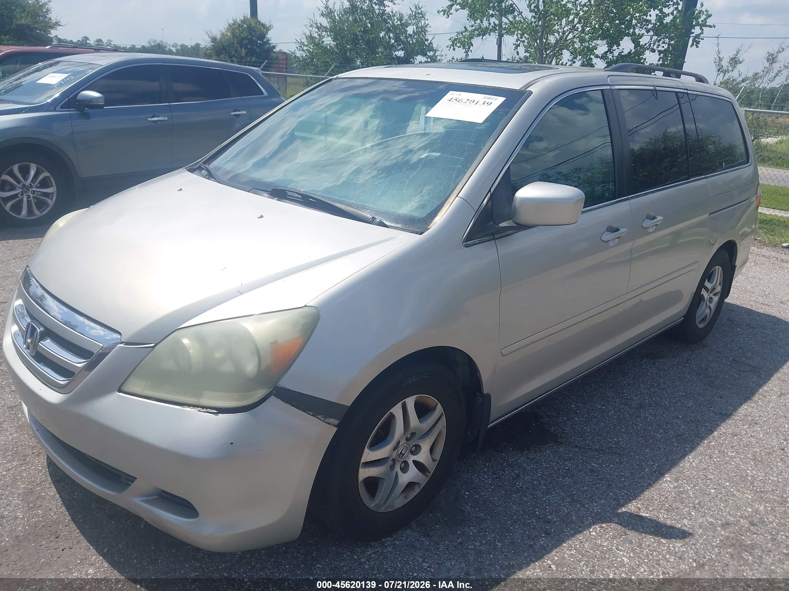 2006 Honda Odyssey Ex-l Brown vin: 5FNRL38796B051945
