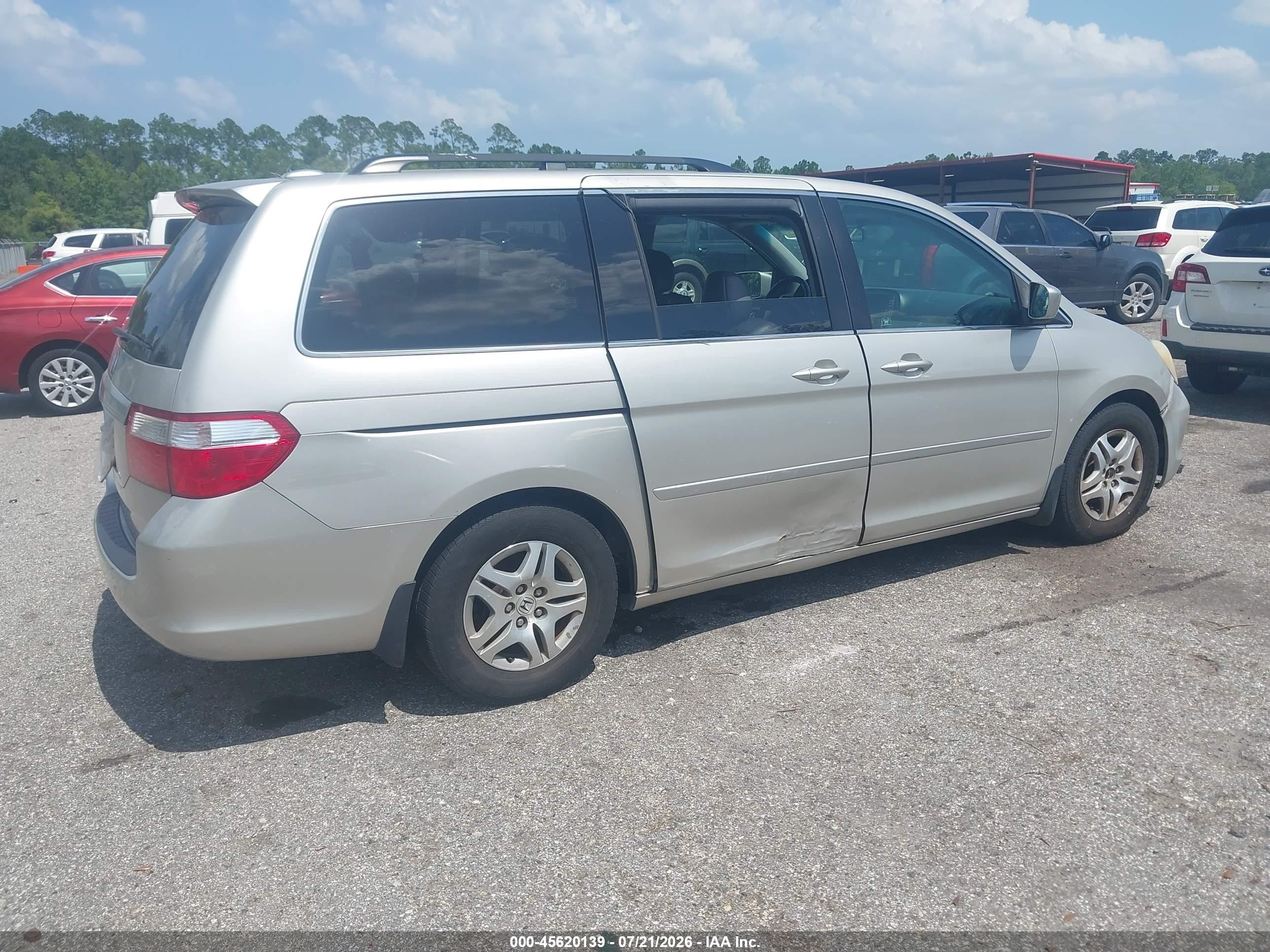 2006 Honda Odyssey Ex-l Brown vin: 5FNRL38796B051945